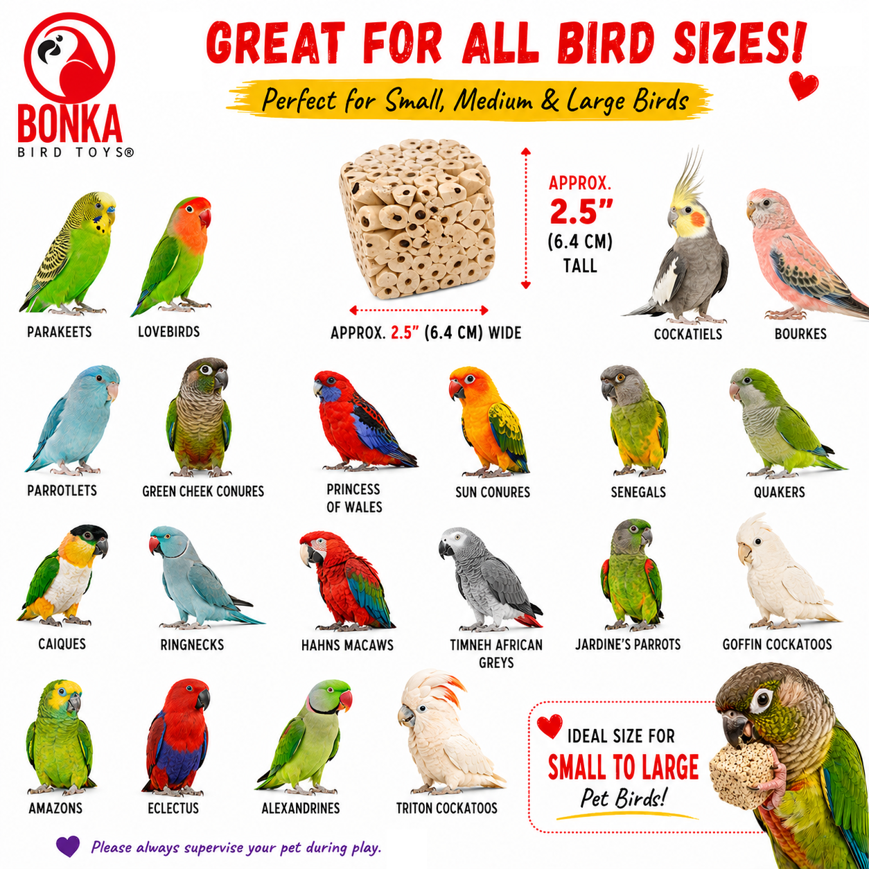 Big Sola Cubes - Bonka Bird Toys