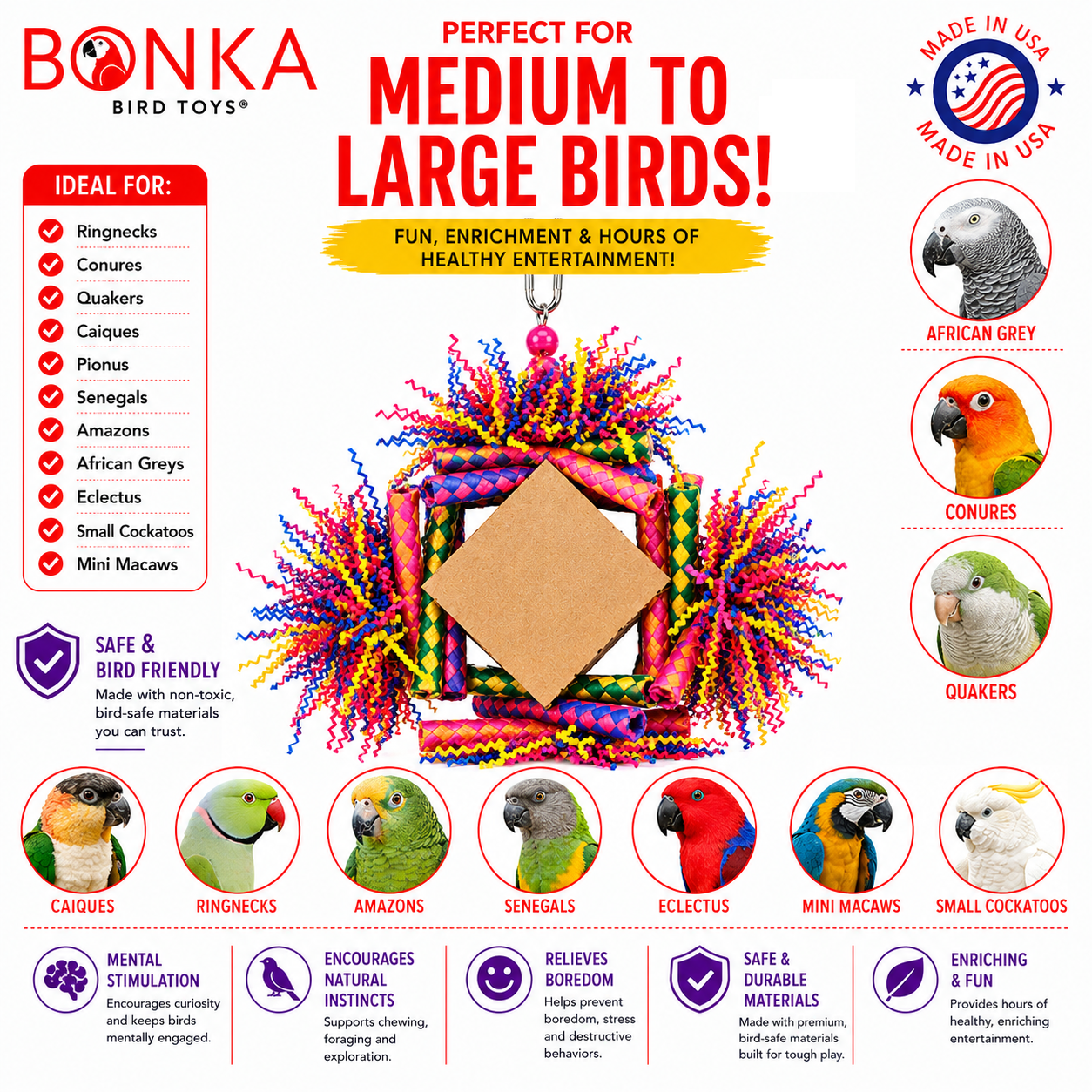 3755 Rainbow Diamond - Bonka Bird Toys