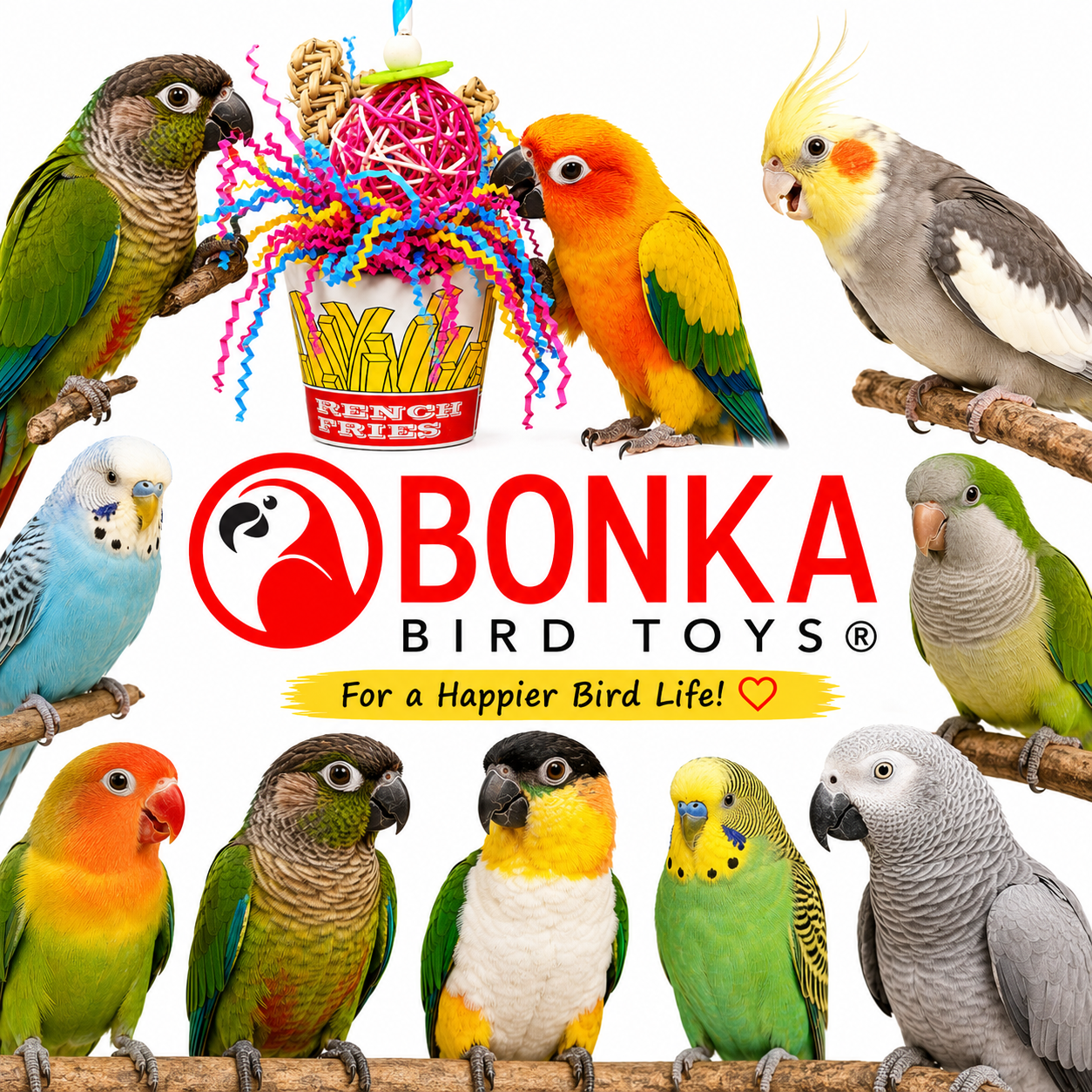 2334 Order Of Fries - Bonka Bird Toys
