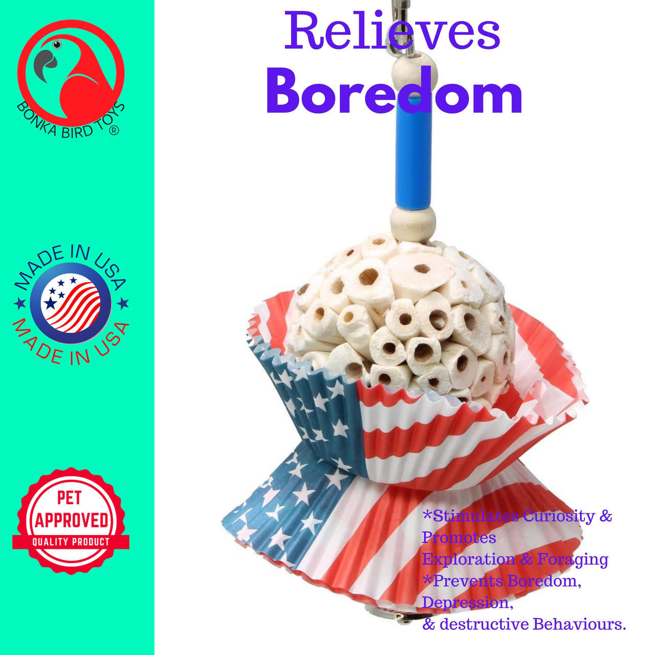 1925 USA Cake - Bonka Bird Toys