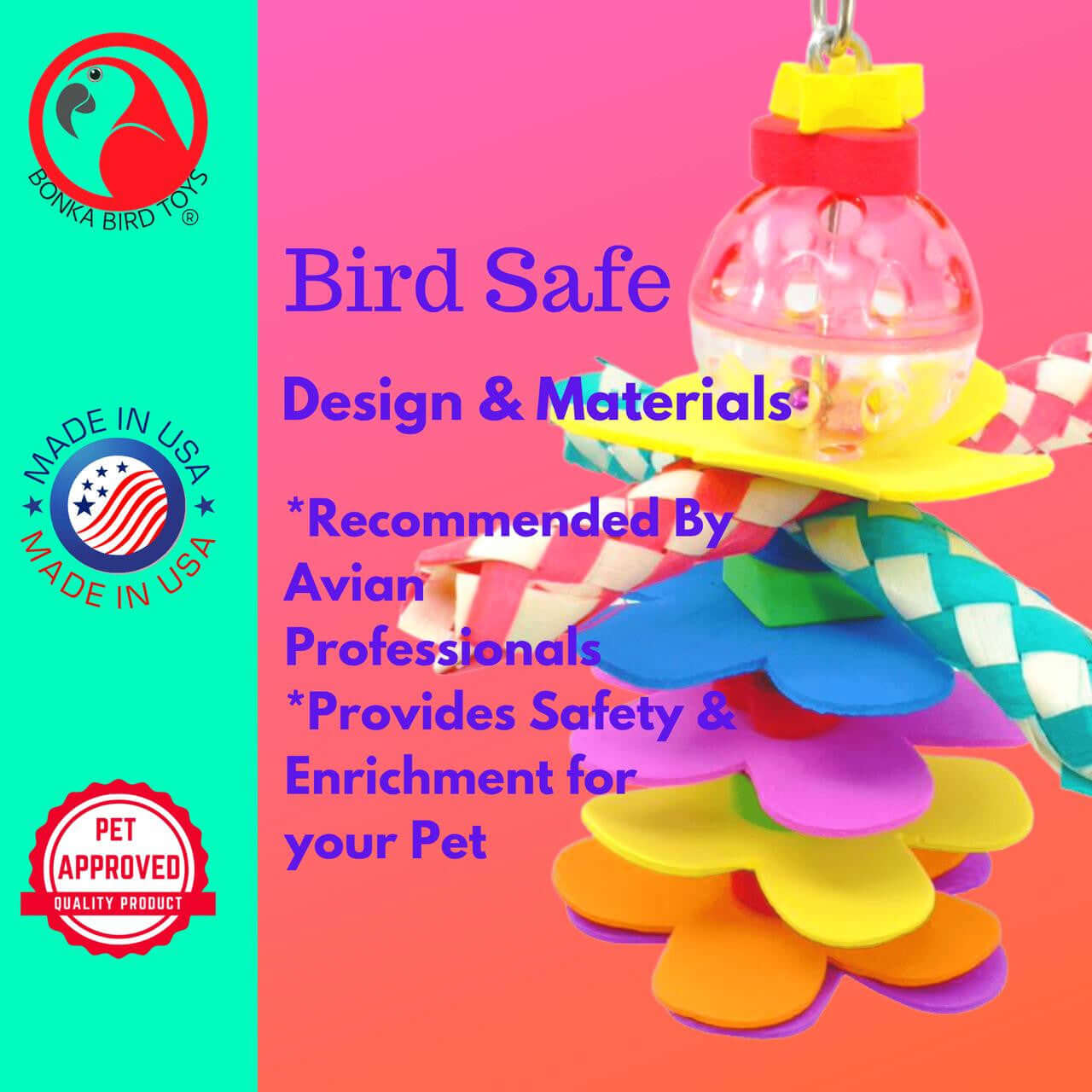 1861 Flower Power - Bonka Bird Toys