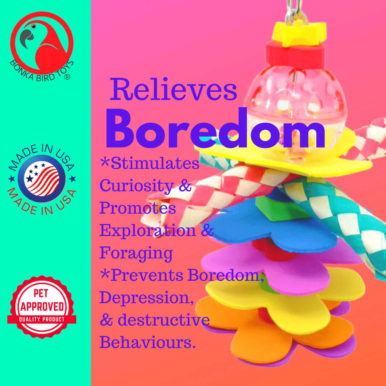 1861 Flower Power - Bonka Bird Toys