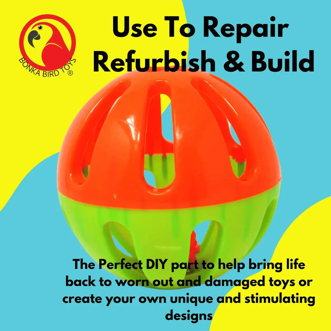 2008 Huge 5-Inch Plastic Ball - Bonka Bird Toys