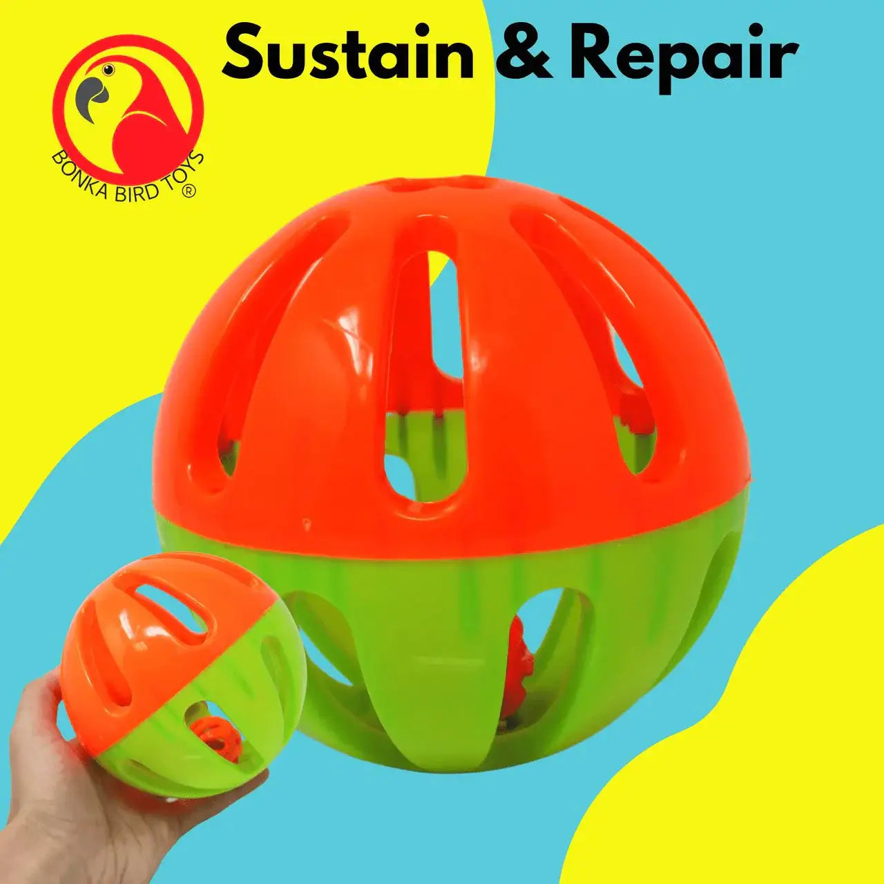 2008 Huge 5-Inch Plastic Ball - Bonka Bird Toys