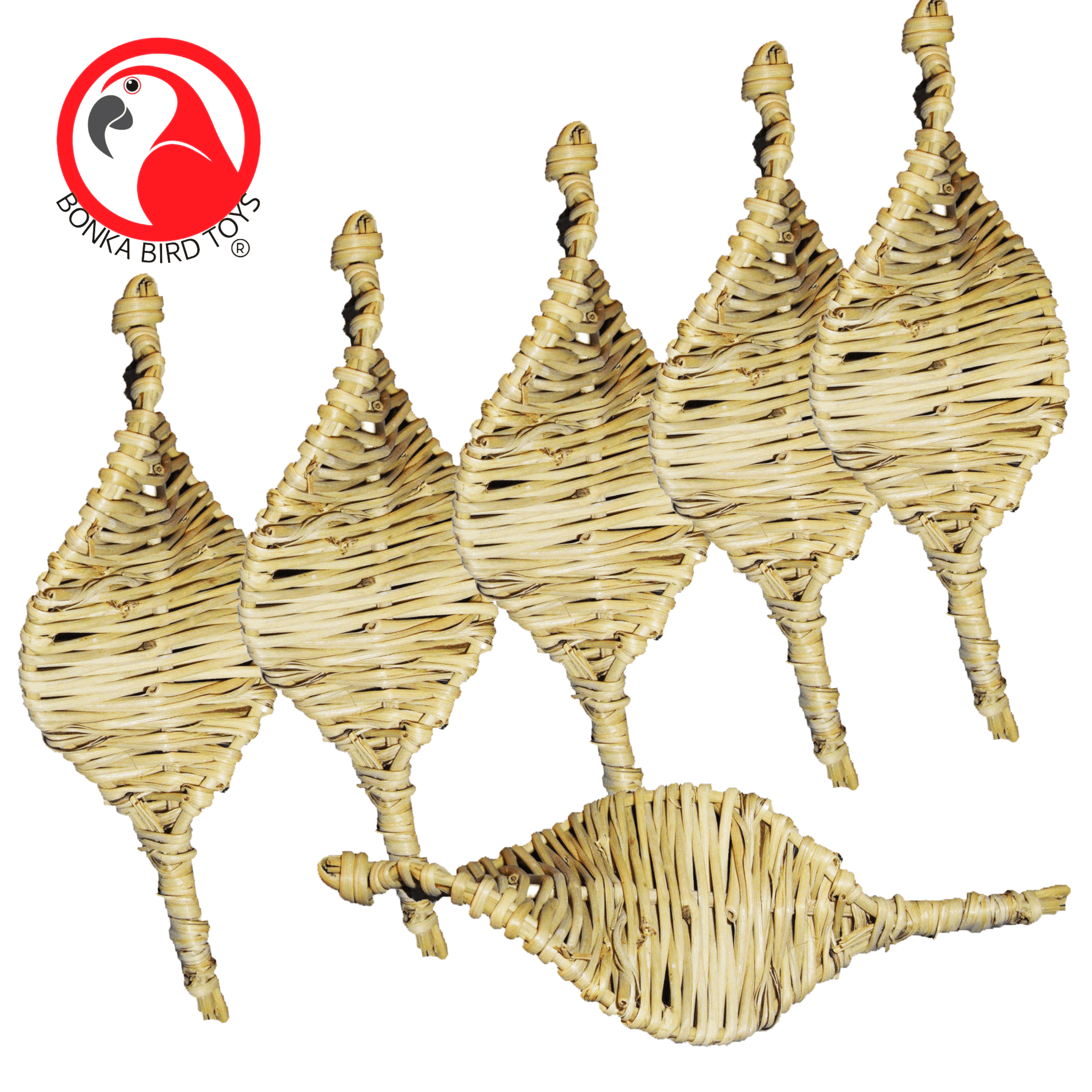 1283 Vine Spiral Twists 6 Pack - Bonka Bird Toys