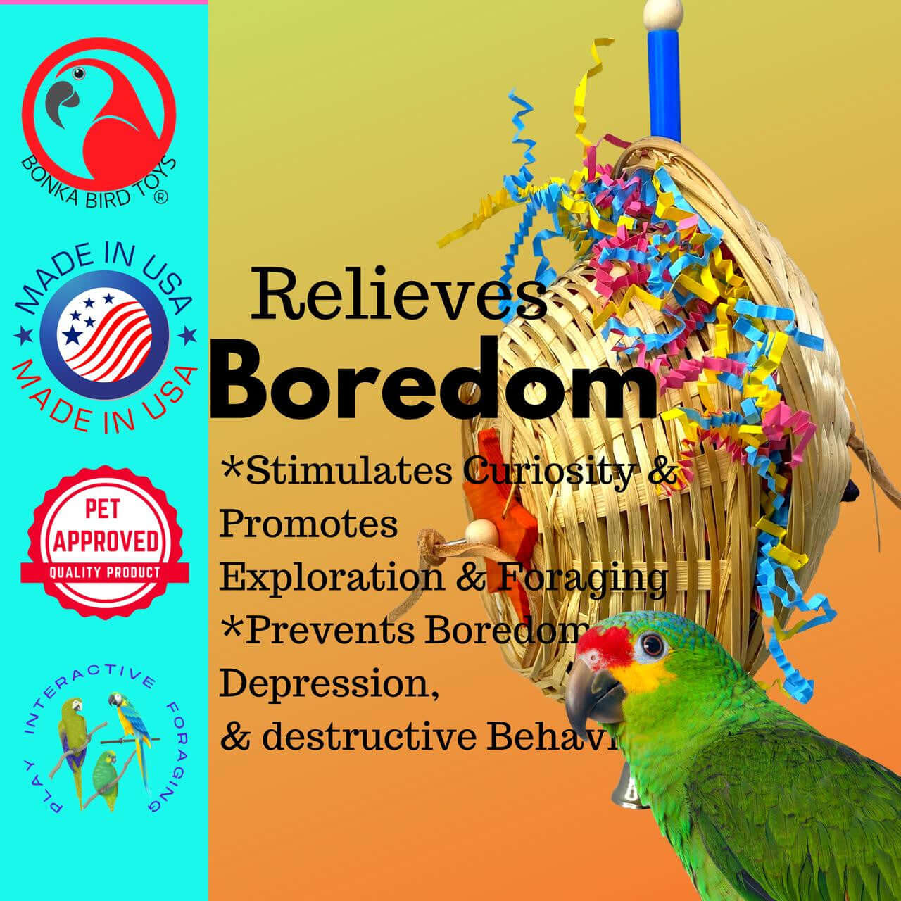 1911 Foraging Basket - Bonka Bird Toys