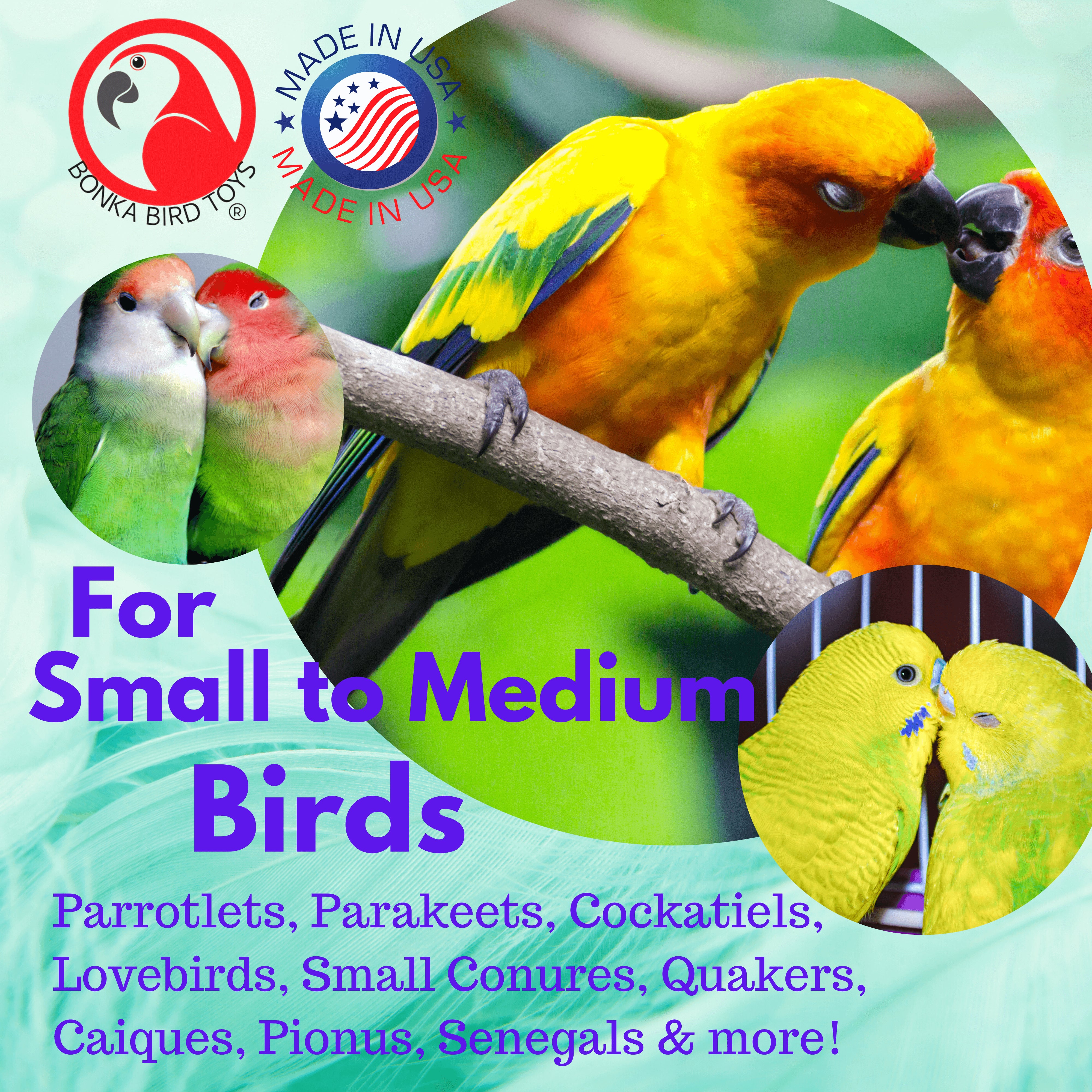 1931N Natural Three Cake - Bonka Bird Toys