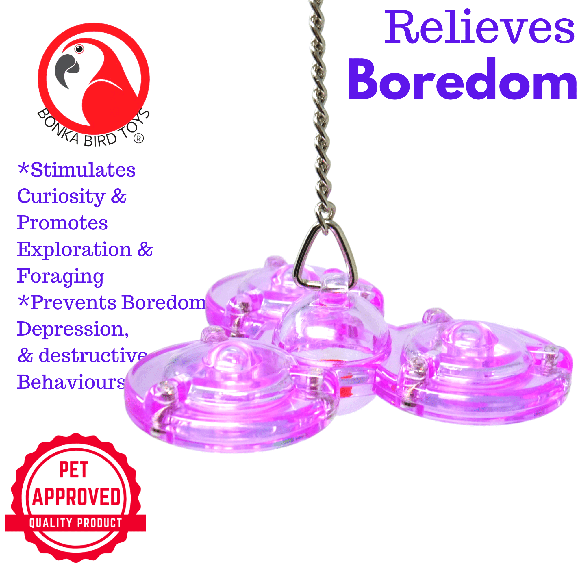 0010 Small Satellite BOGO BUNDLE BUY ONE GET ONE FREE! - Bonka Bird Toys