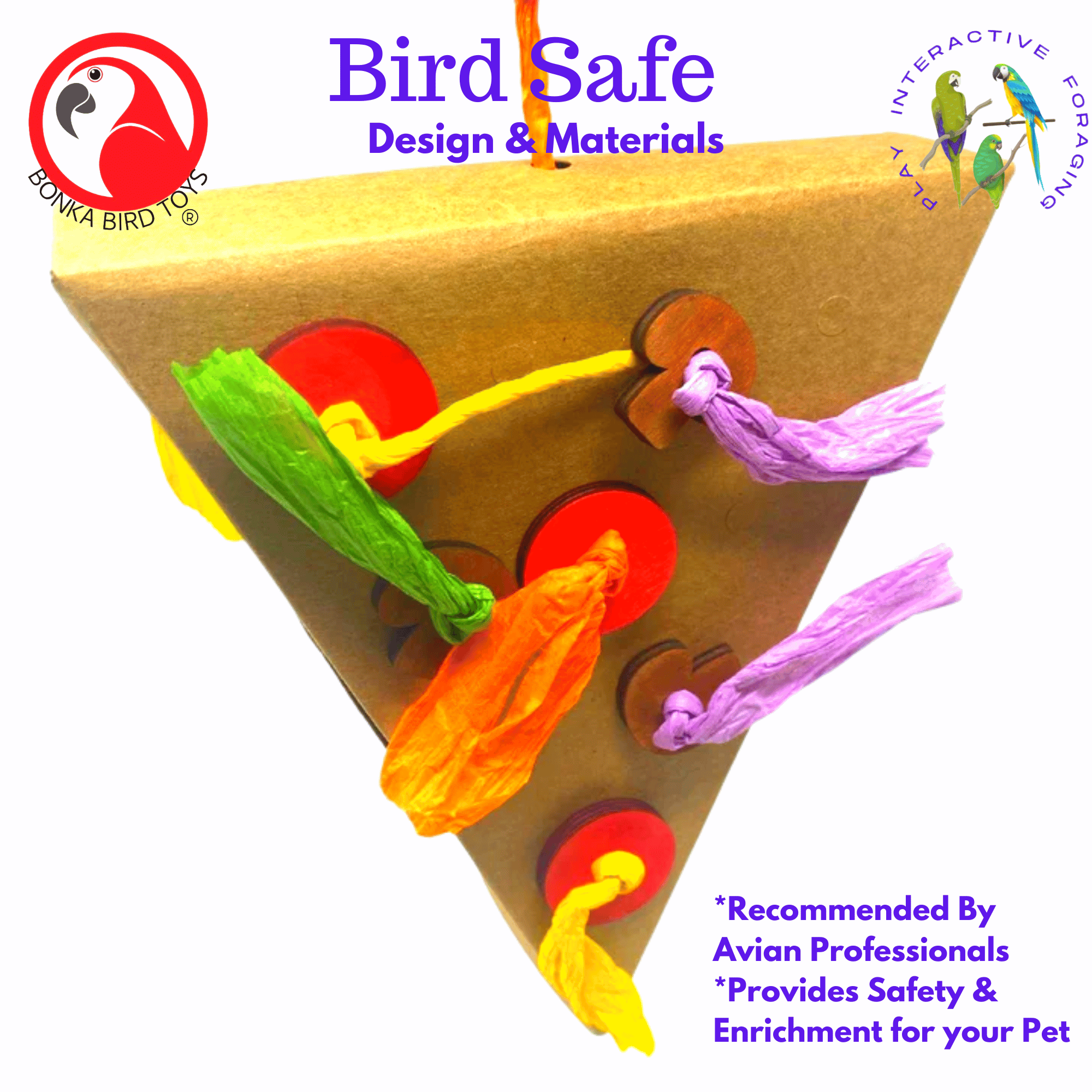 2217 Large Pizza Slice - Bonka Bird Toys