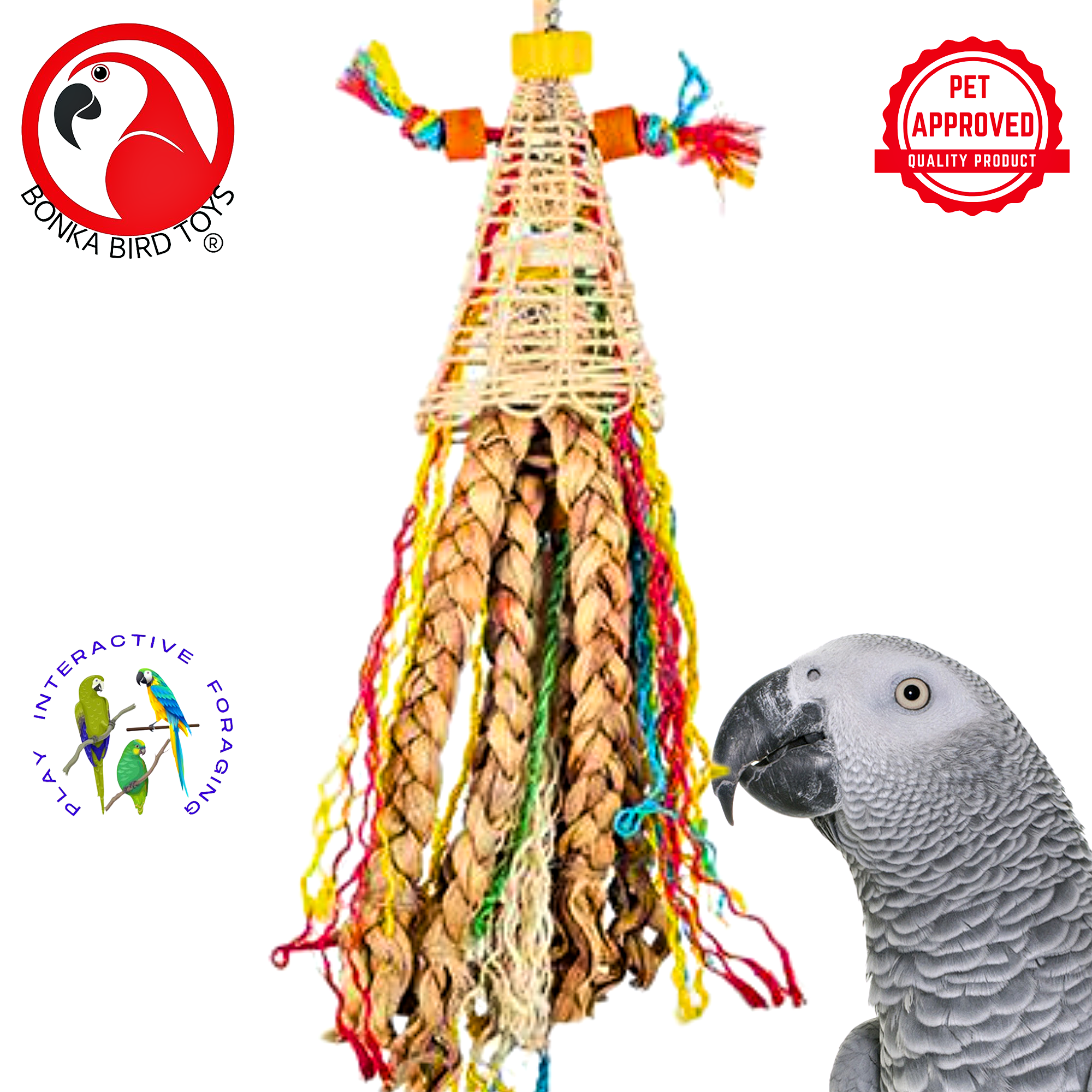 2235 Vine Cone Platt - Bonka Bird Toys