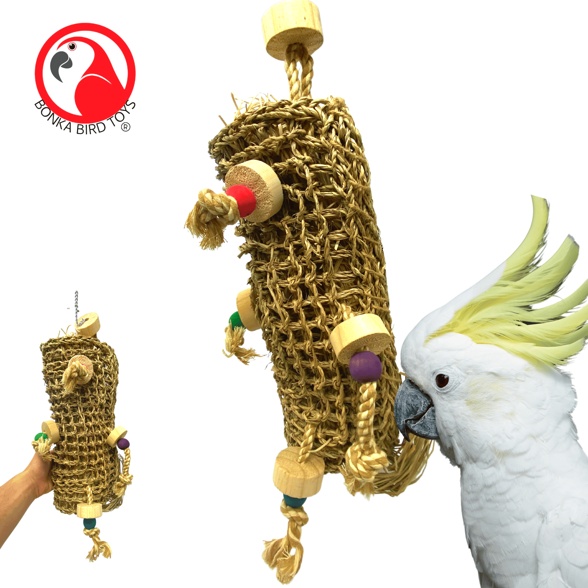 3916 Large Seagrass Log - Bonka Bird Toys