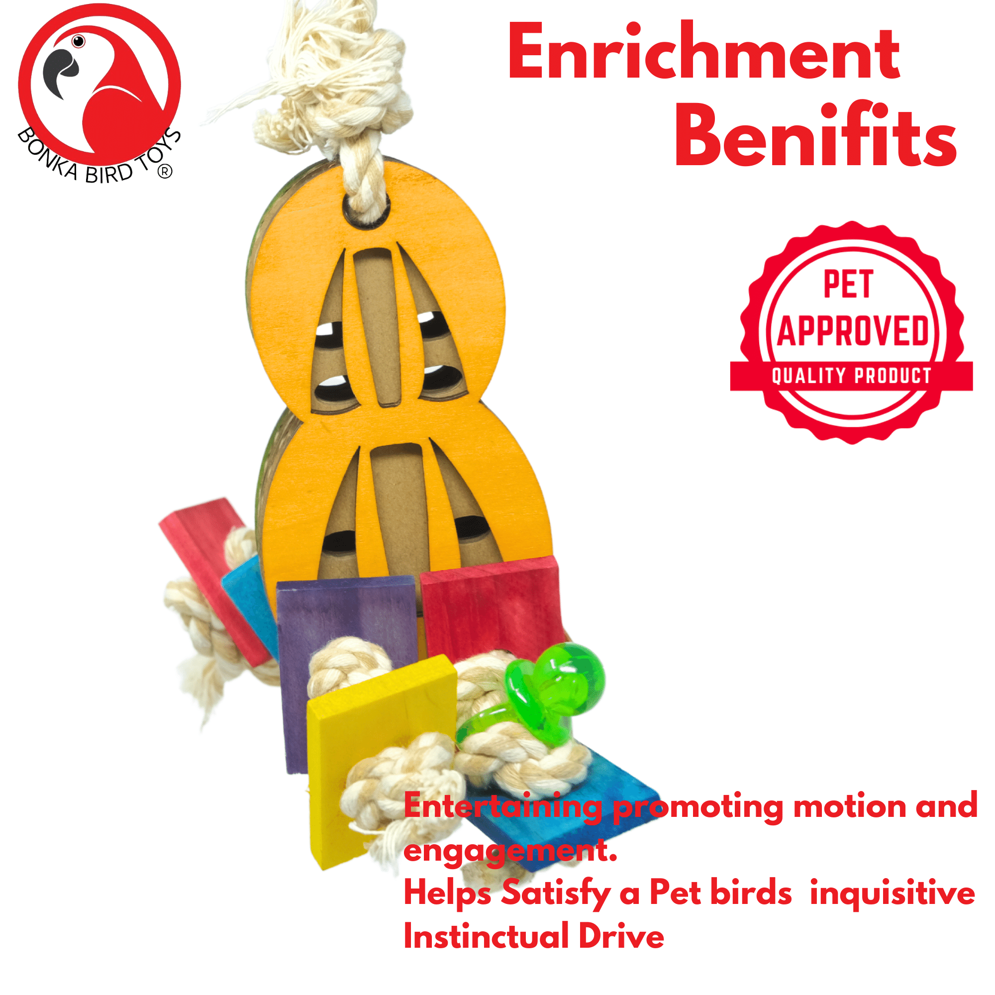 2240 Peanut Chew - Bonka Bird Toys