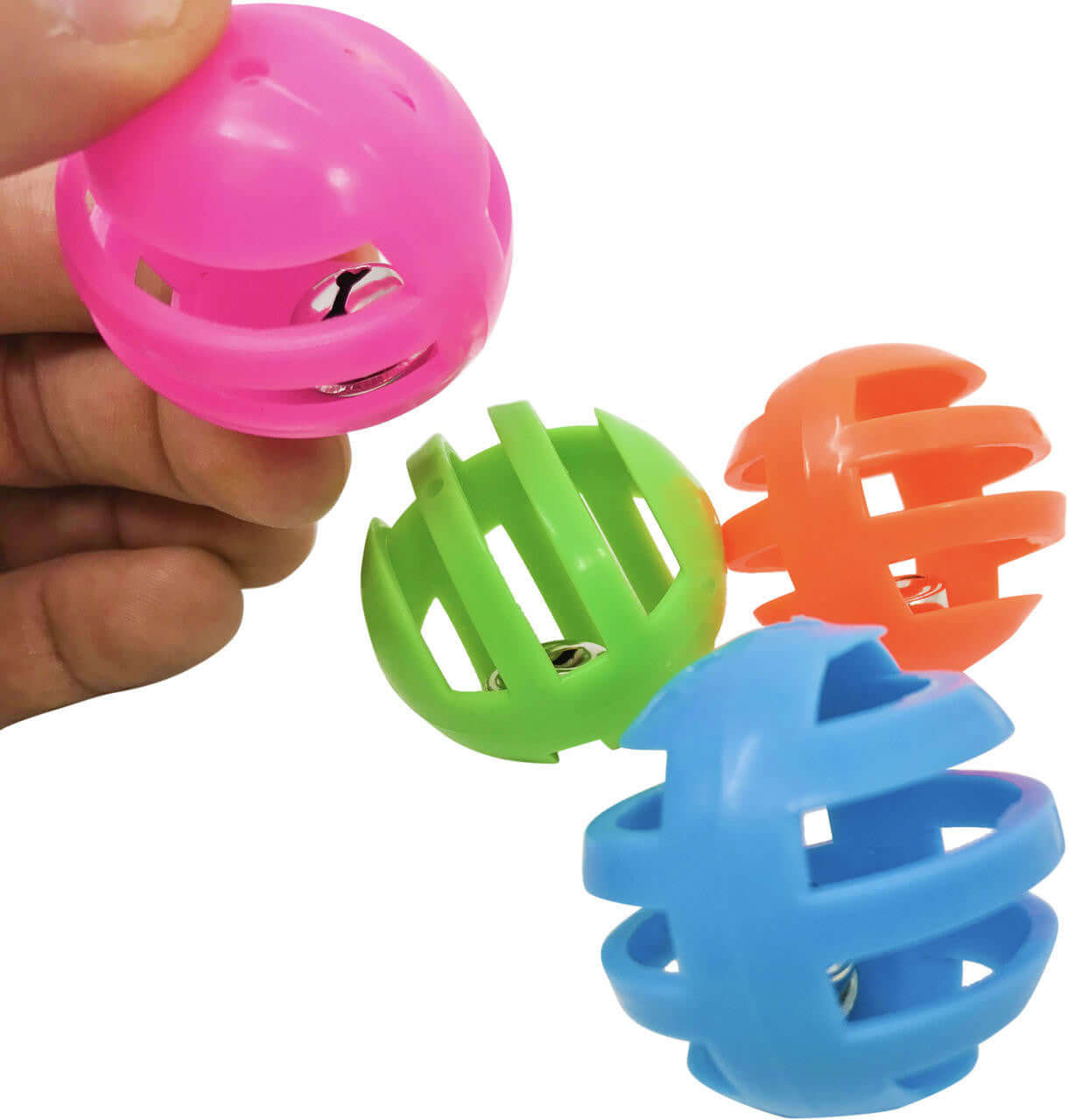 1409 Pk4 Foraging Bell Ball Foot Toys BOGO BUNDLE BUY ONE GET ONE FREE! - Bonka Bird Toys