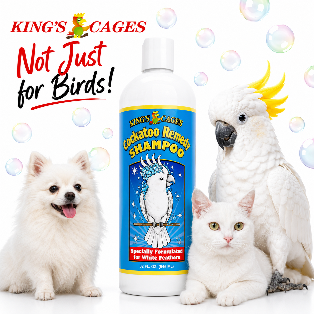 Kings Cages Cockatoo Renew Shampoo 17oz - Bonka Bird Toys