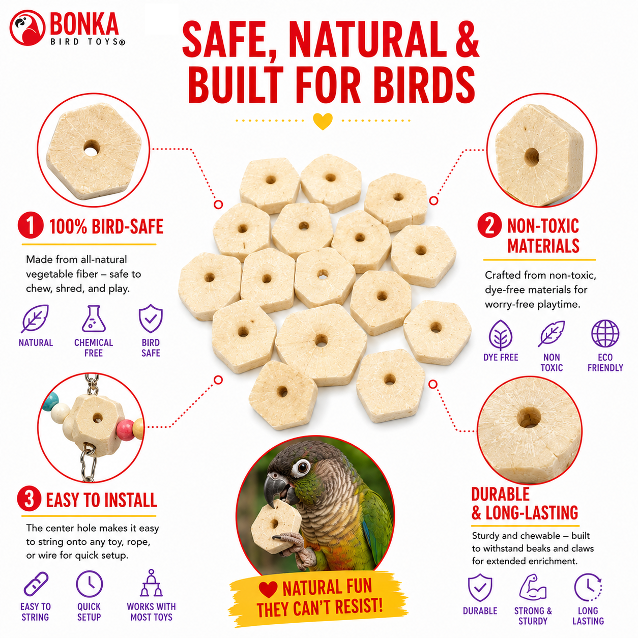 3889 Sola Squares - Bonka Bird Toys