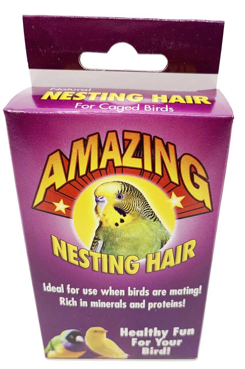 Natural Sterilized Hair Nesting Material - Bonka Bird Toys