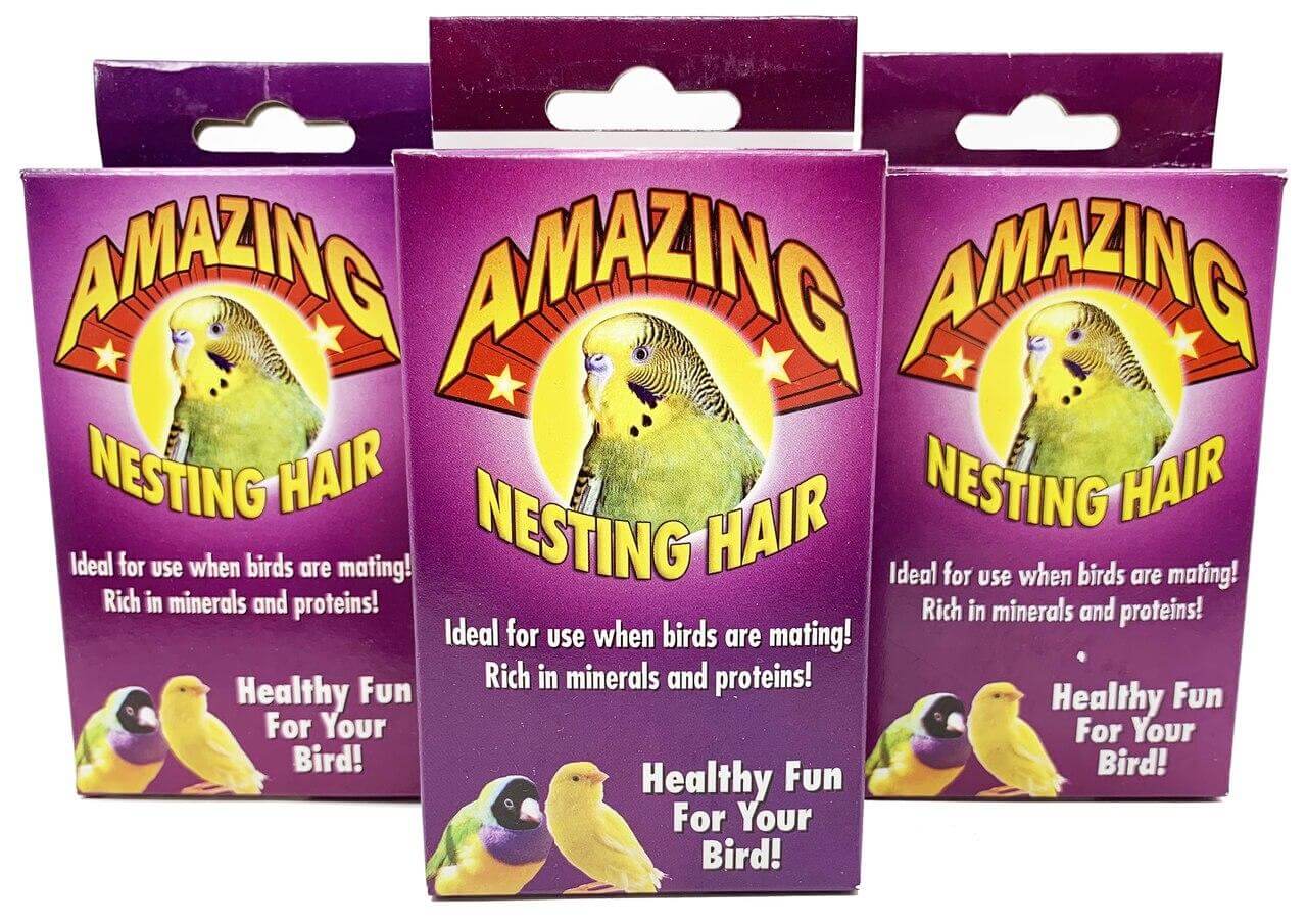 Natural Sterilized Hair Nesting Material - Bonka Bird Toys