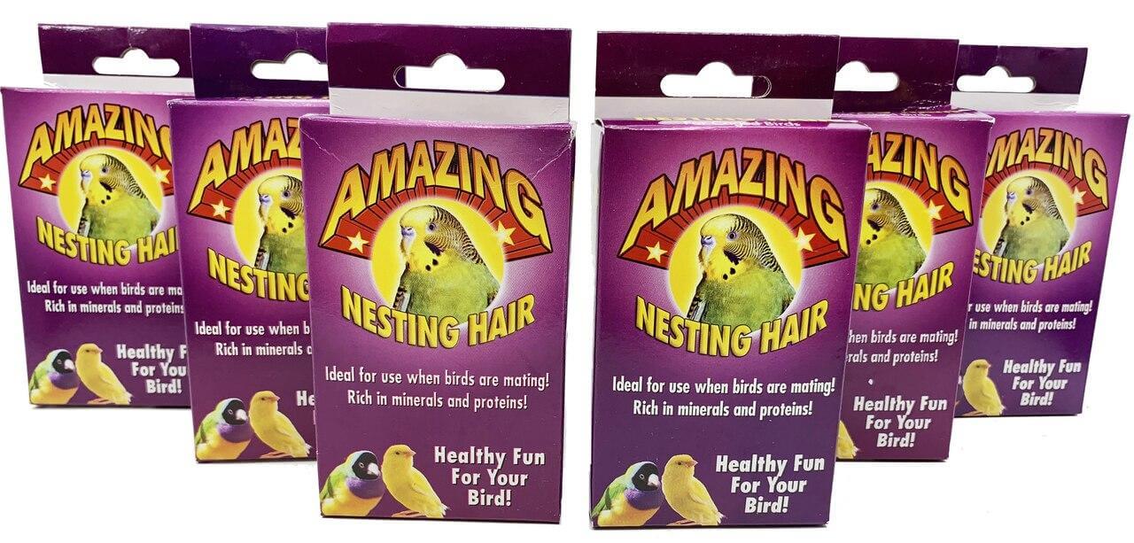 Natural Sterilized Hair Nesting Material - Bonka Bird Toys