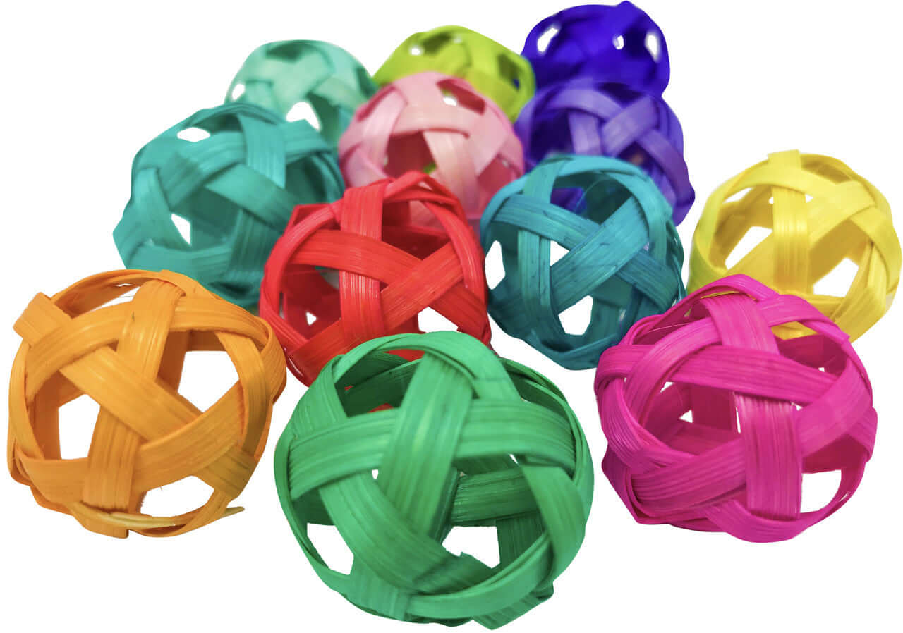 1658 pk12 Tiny Bamboo balls - Bonka Bird Toys
