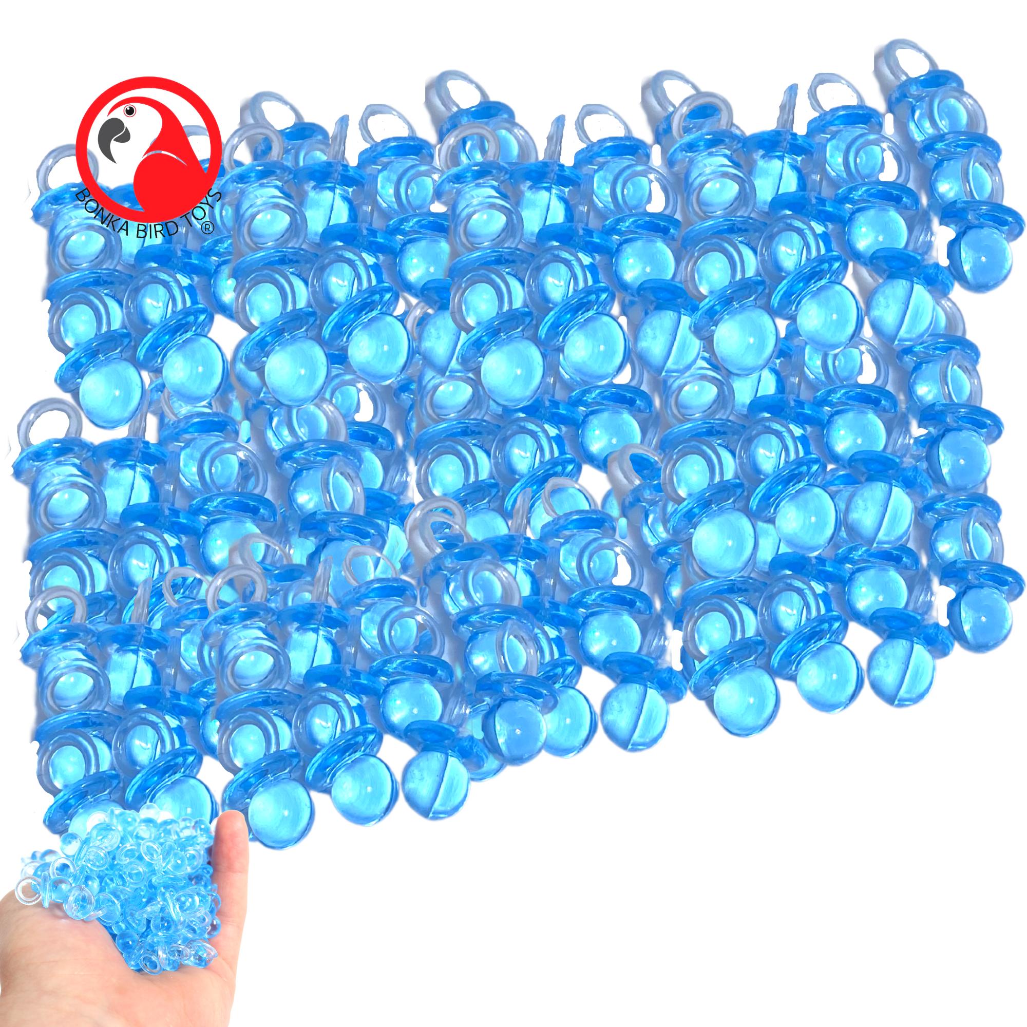 2820 Pk 144 Small Acrylic Pacifiers - Bonka Bird Toys