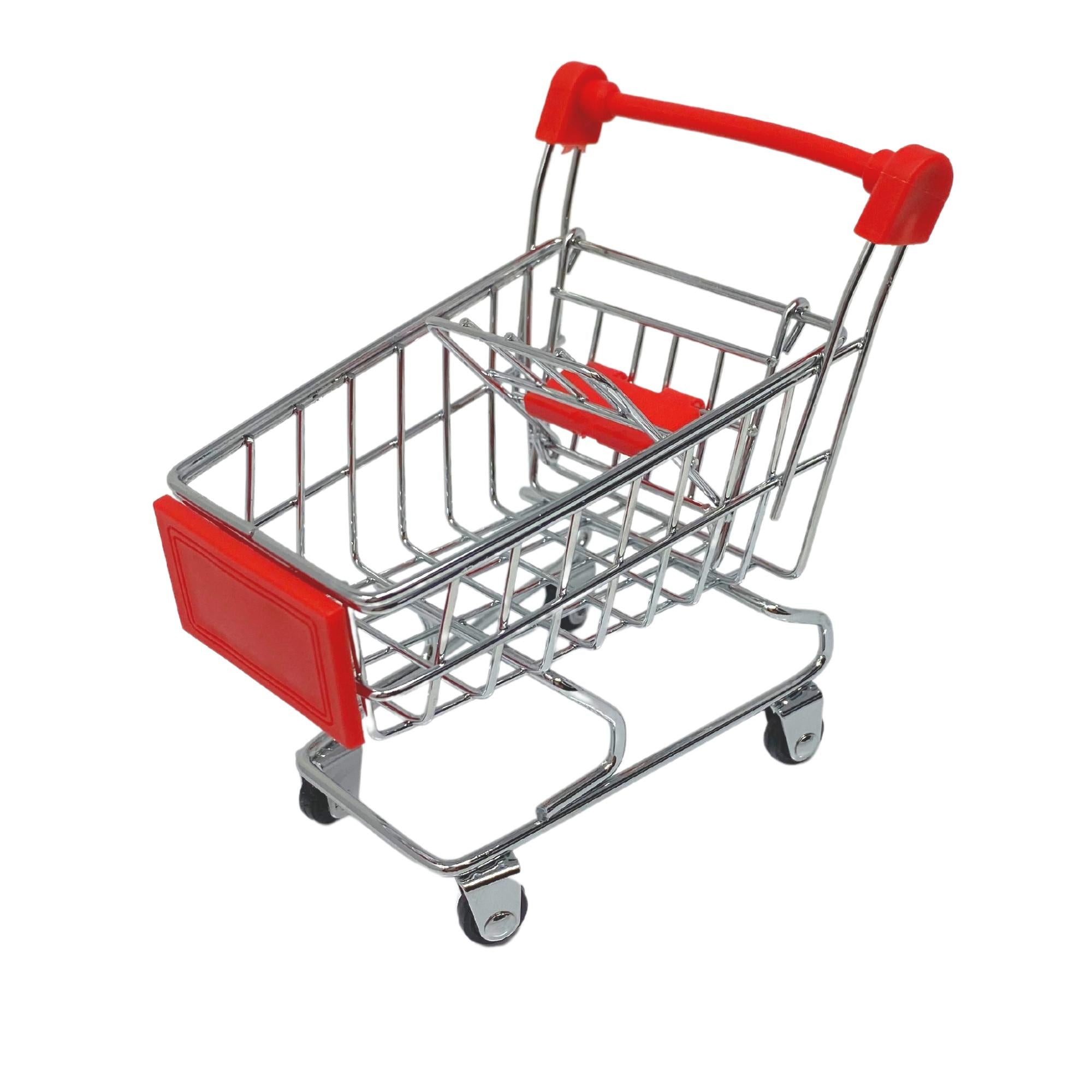 2297 Mini Shopping Cart Supermarket Handcart basket - Bonka Bird Toys