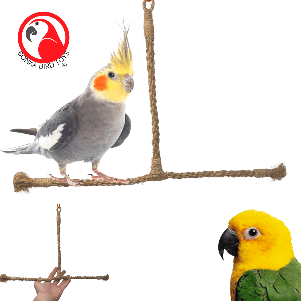 Bonka Bird Toys 02061 Small T-Perch Swing - Bonka Bird Toys