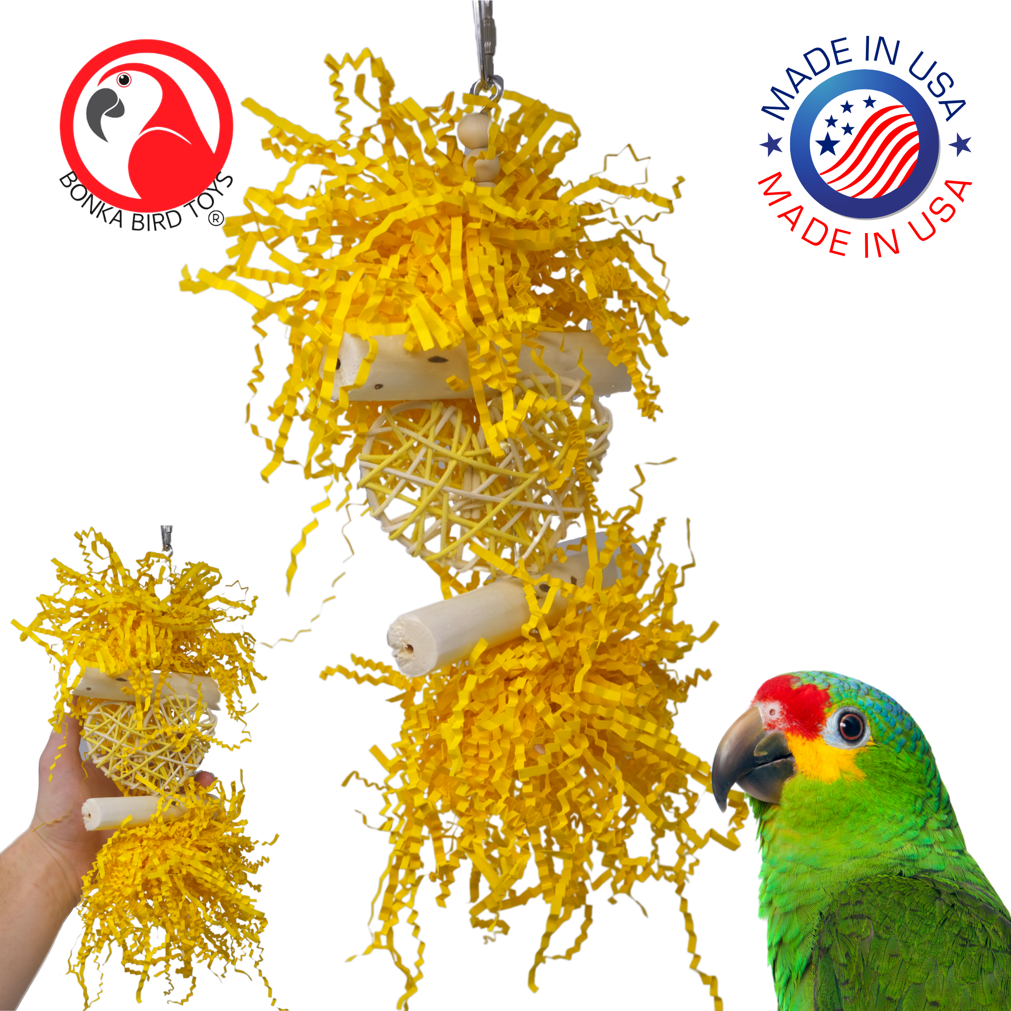 3885 Heart Log - Bonka Bird Toys