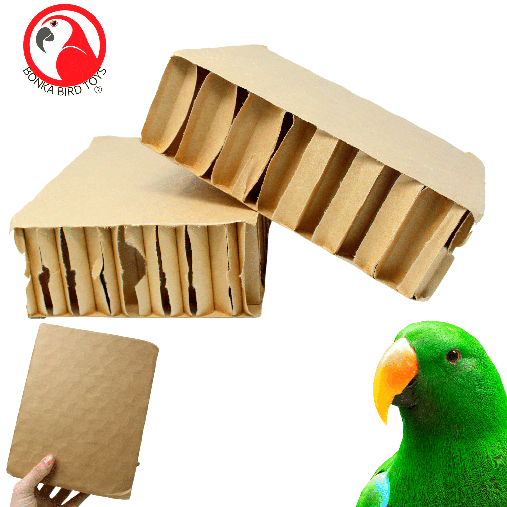 2291 Pk2 Jumbo 9.5-Inch Blocks - Bonka Bird Toys