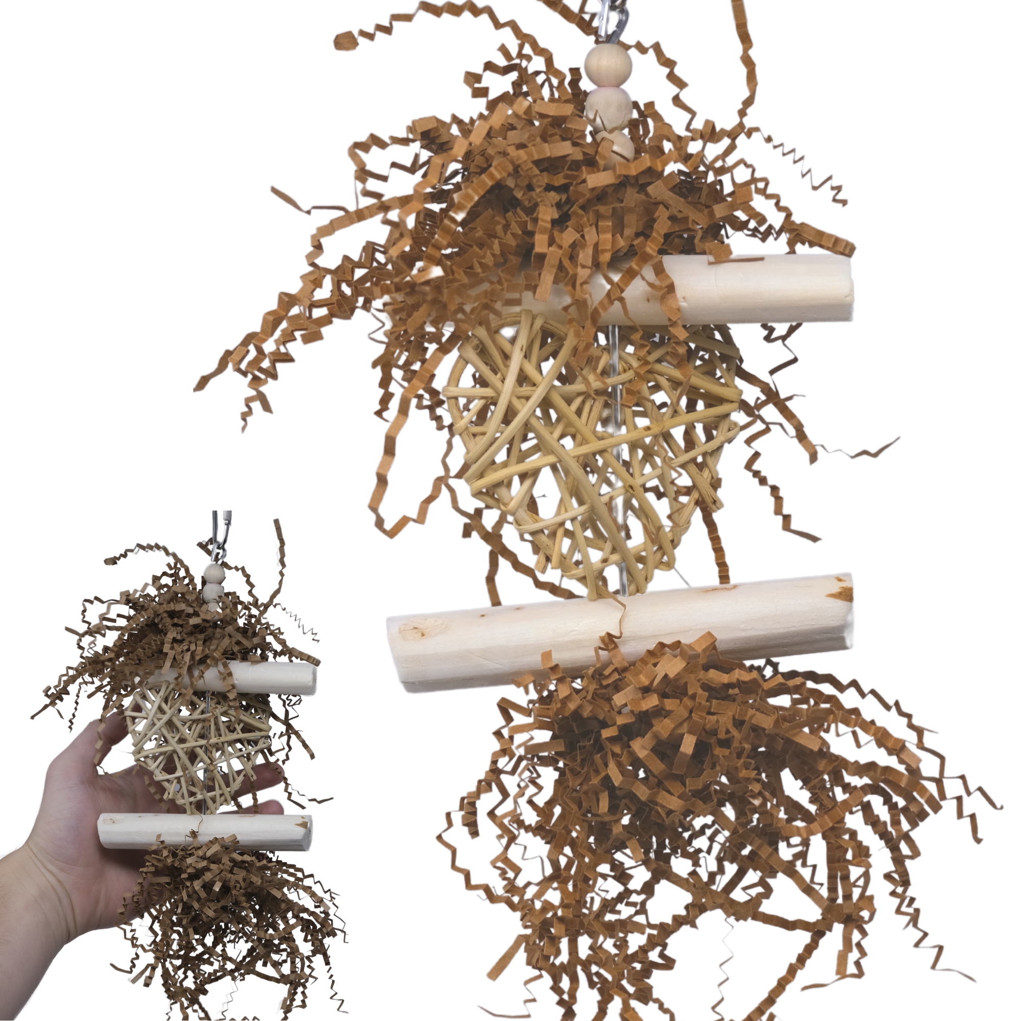 3885 Heart Log - Bonka Bird Toys