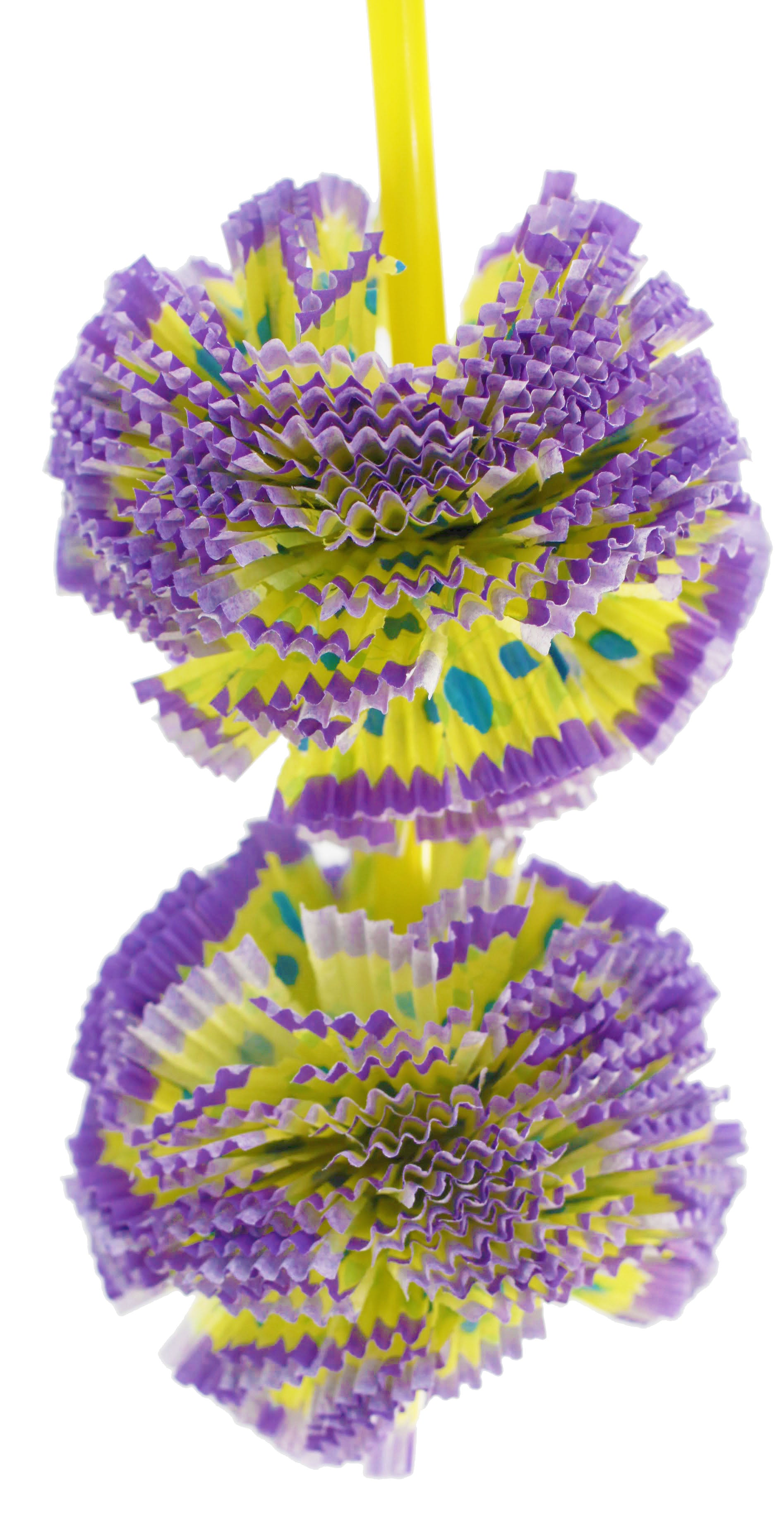 1065 Duo Paper Puff Bird Toy - Bonka Bird Toys