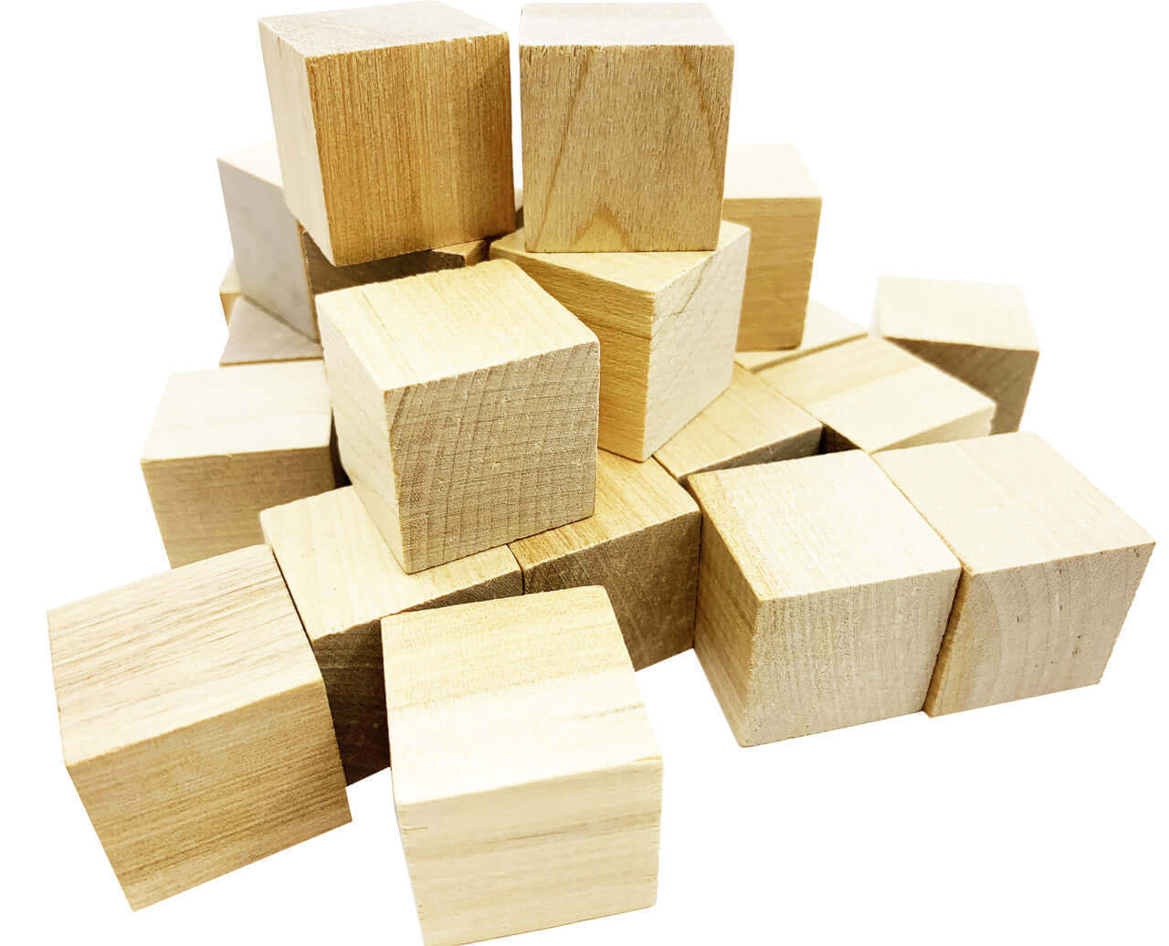3167 pk24 1inch Small Wood Cubes - Bonka Bird Toys