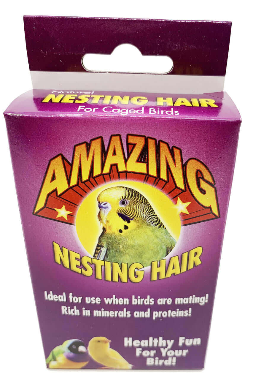 Natural Sterilized Hair Nesting Material - Bonka Bird Toys