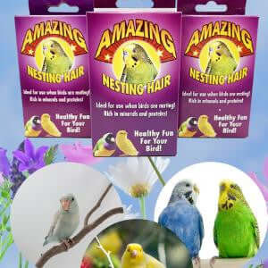 Natural Sterilized Hair Nesting Material - Bonka Bird Toys