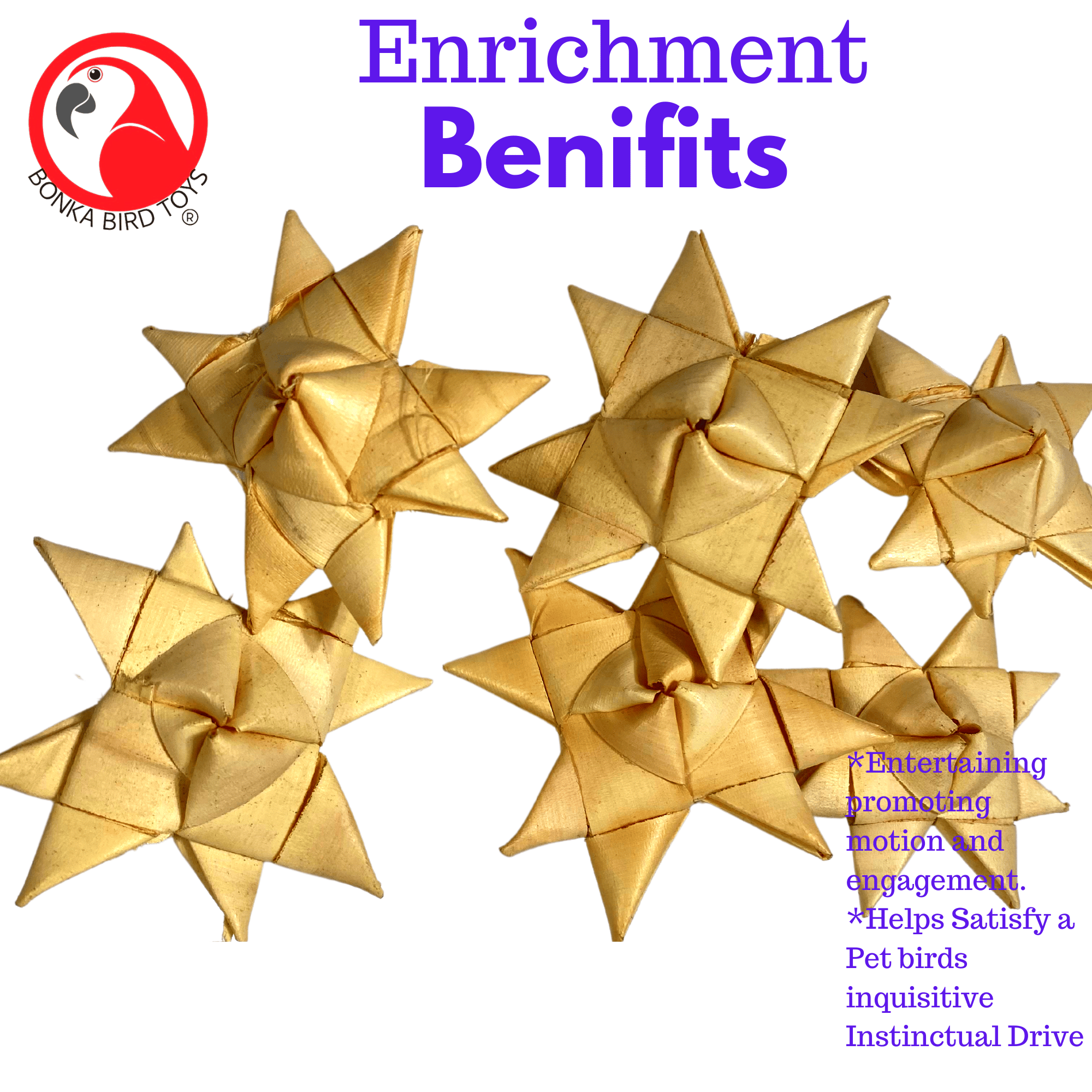 3321 Pk6 Palm Star - Bonka Bird Toys