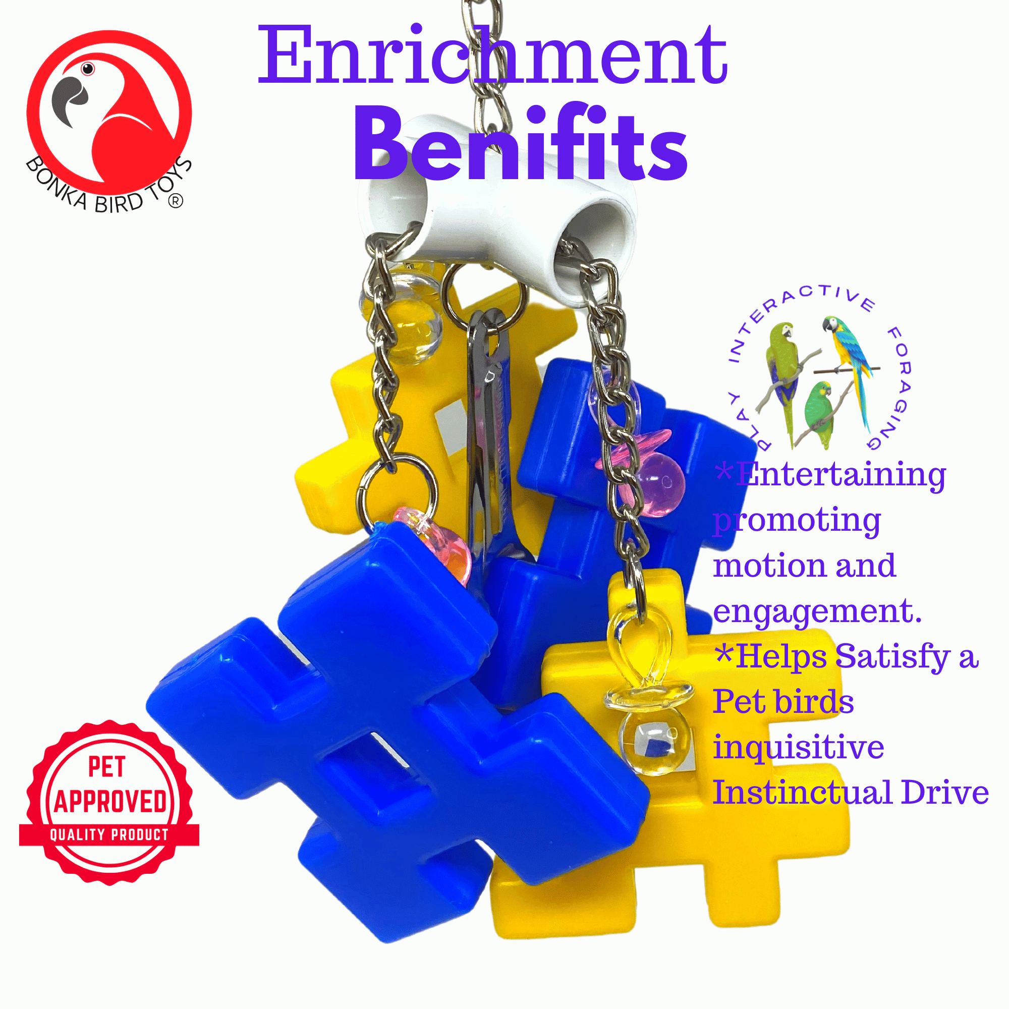 3679 Puzzle Pull - Bonka Bird Toys