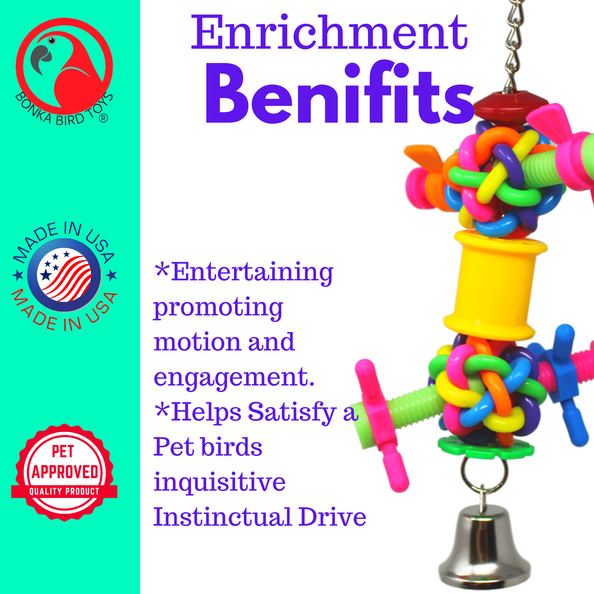 2367 Screw Balls - Bonka Bird Toys