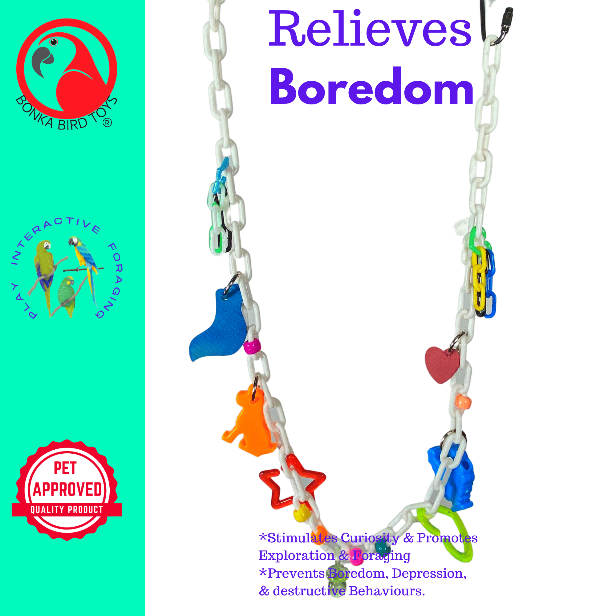1536 Charm Necklace - Bonka Bird Toys