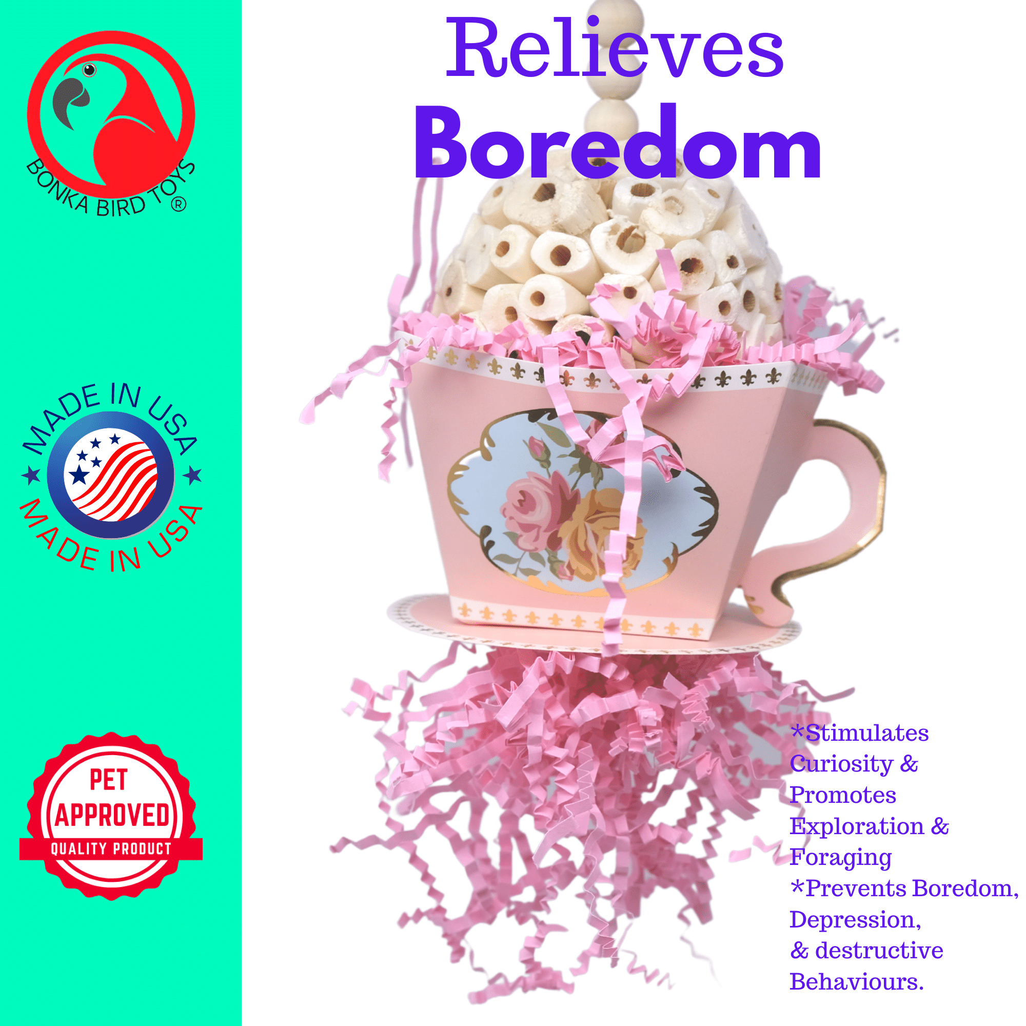 Sola Teacup - Bonka Bird Toys