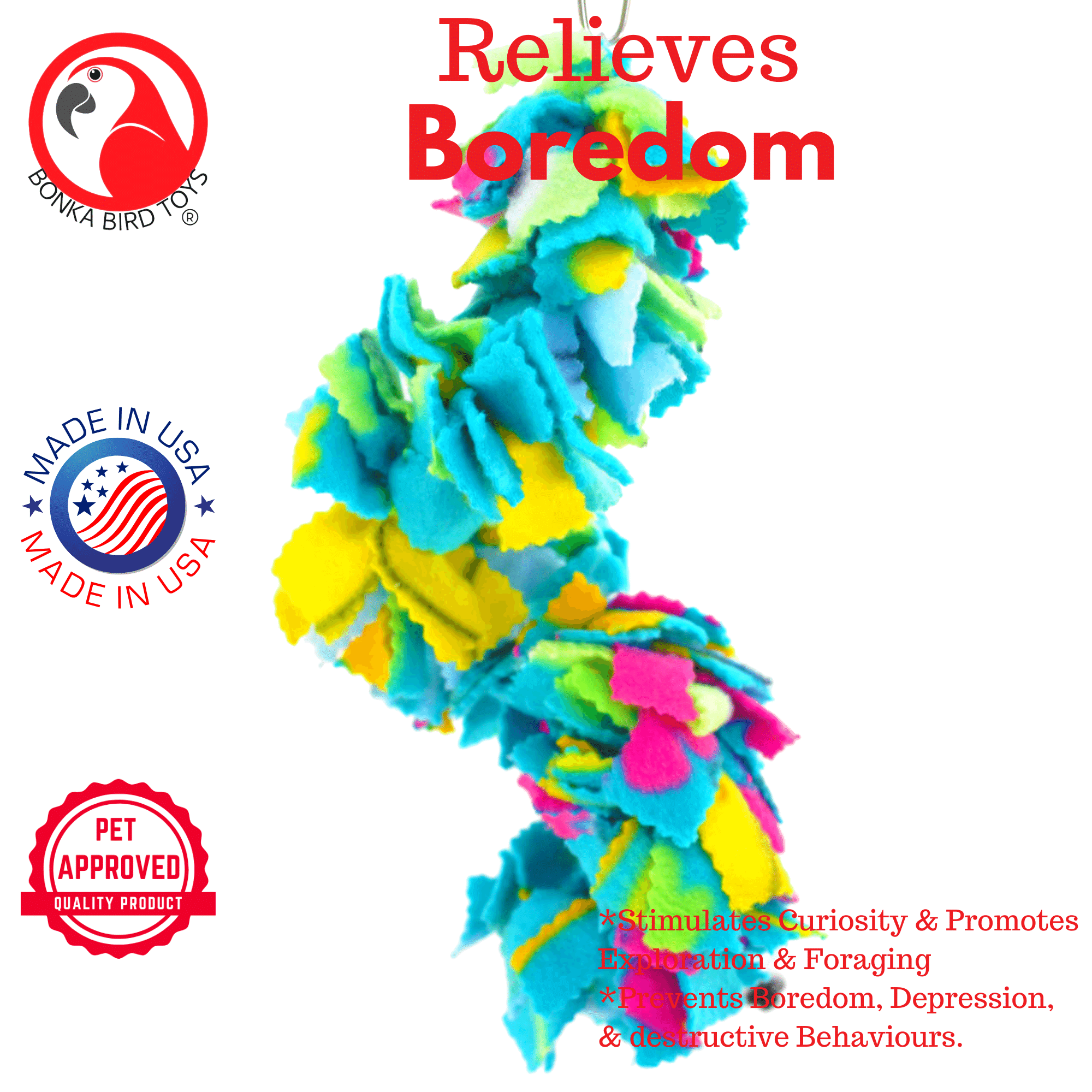 1796 Twist Fluff - Bonka Bird Toys