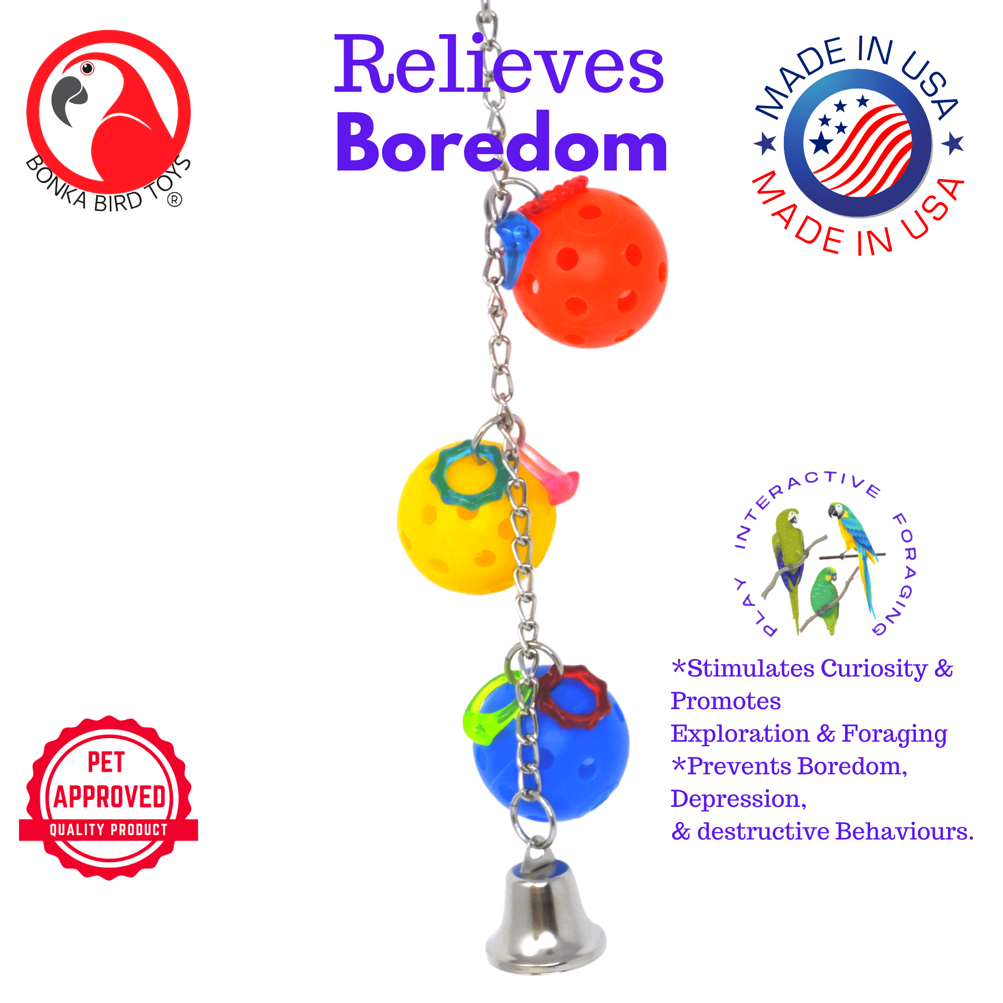 1950 Jingle Balls - Bonka Bird Toys