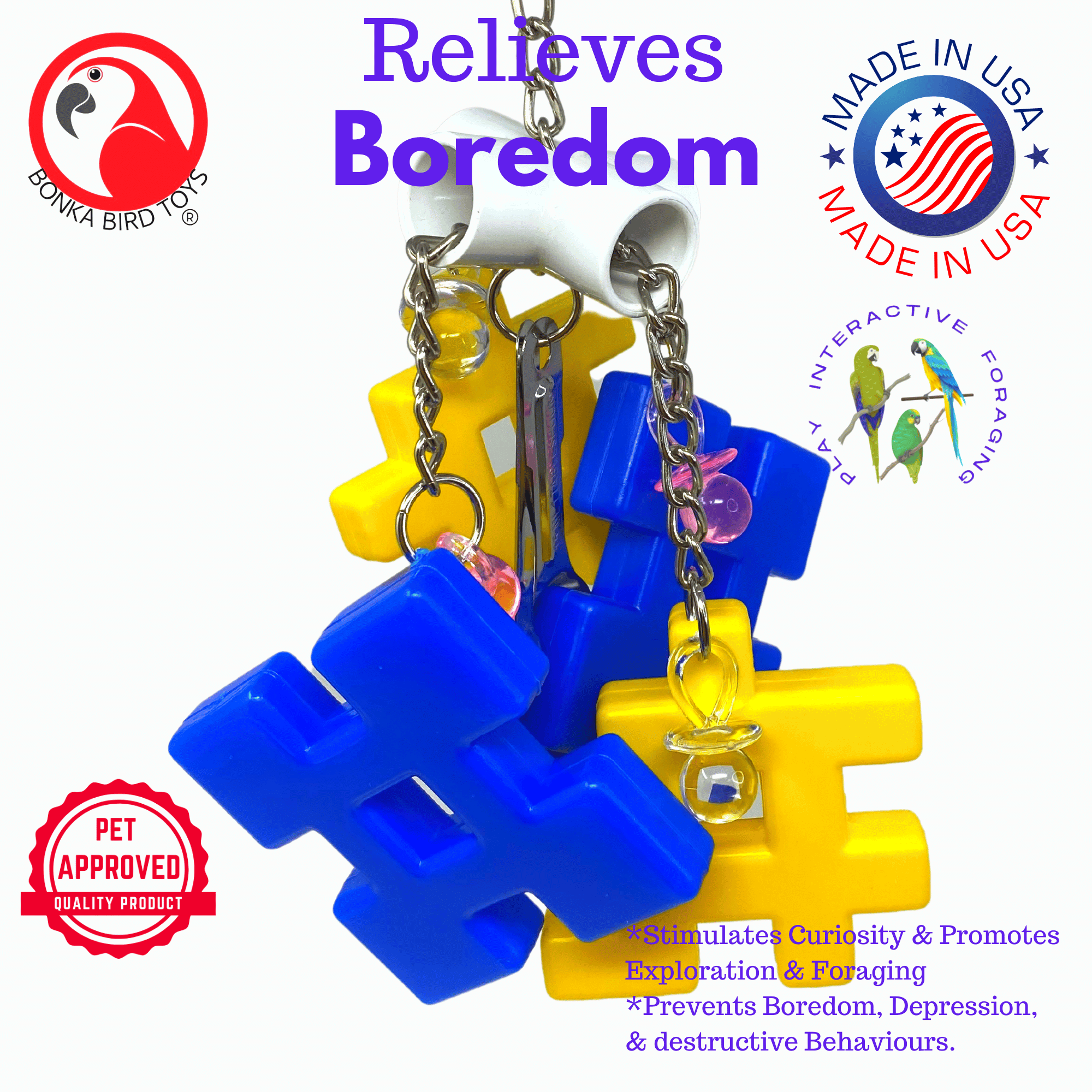 3679 Puzzle Pull - Bonka Bird Toys