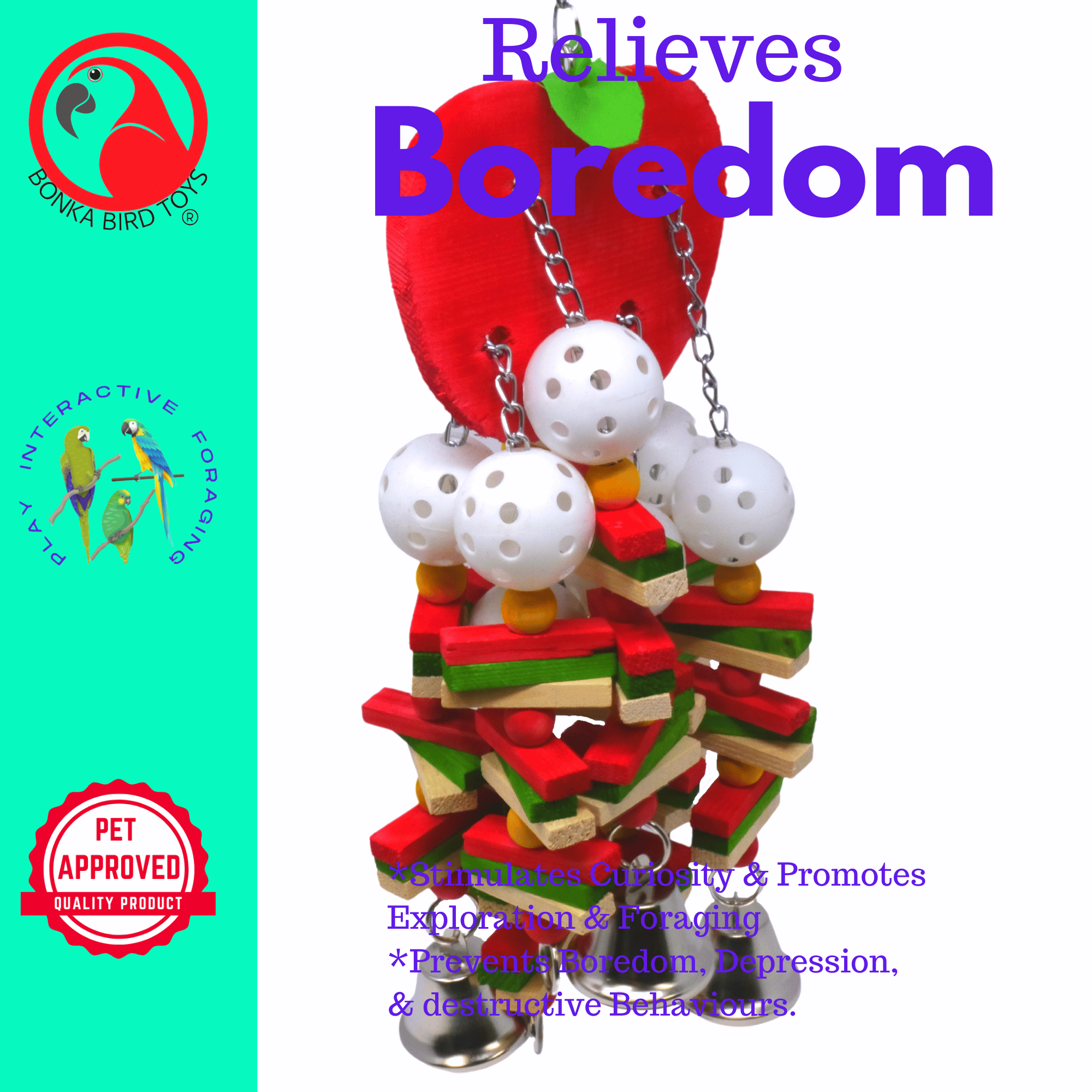 3886 Apple - Bonka Bird Toys