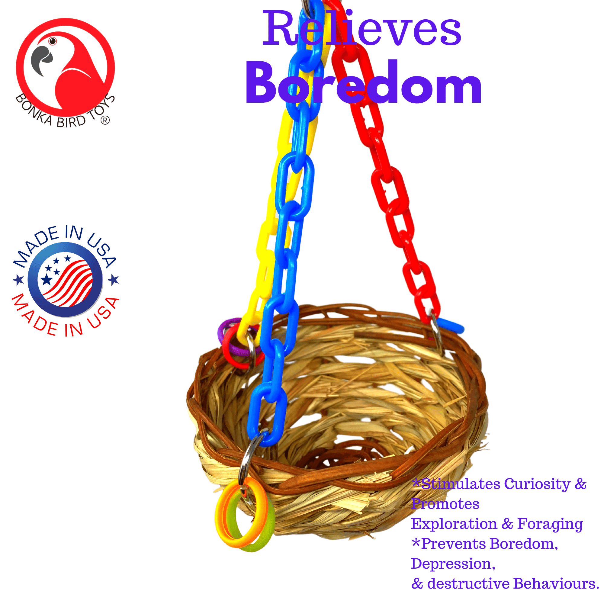 1622 Nest Swing - Bonka Bird Toys