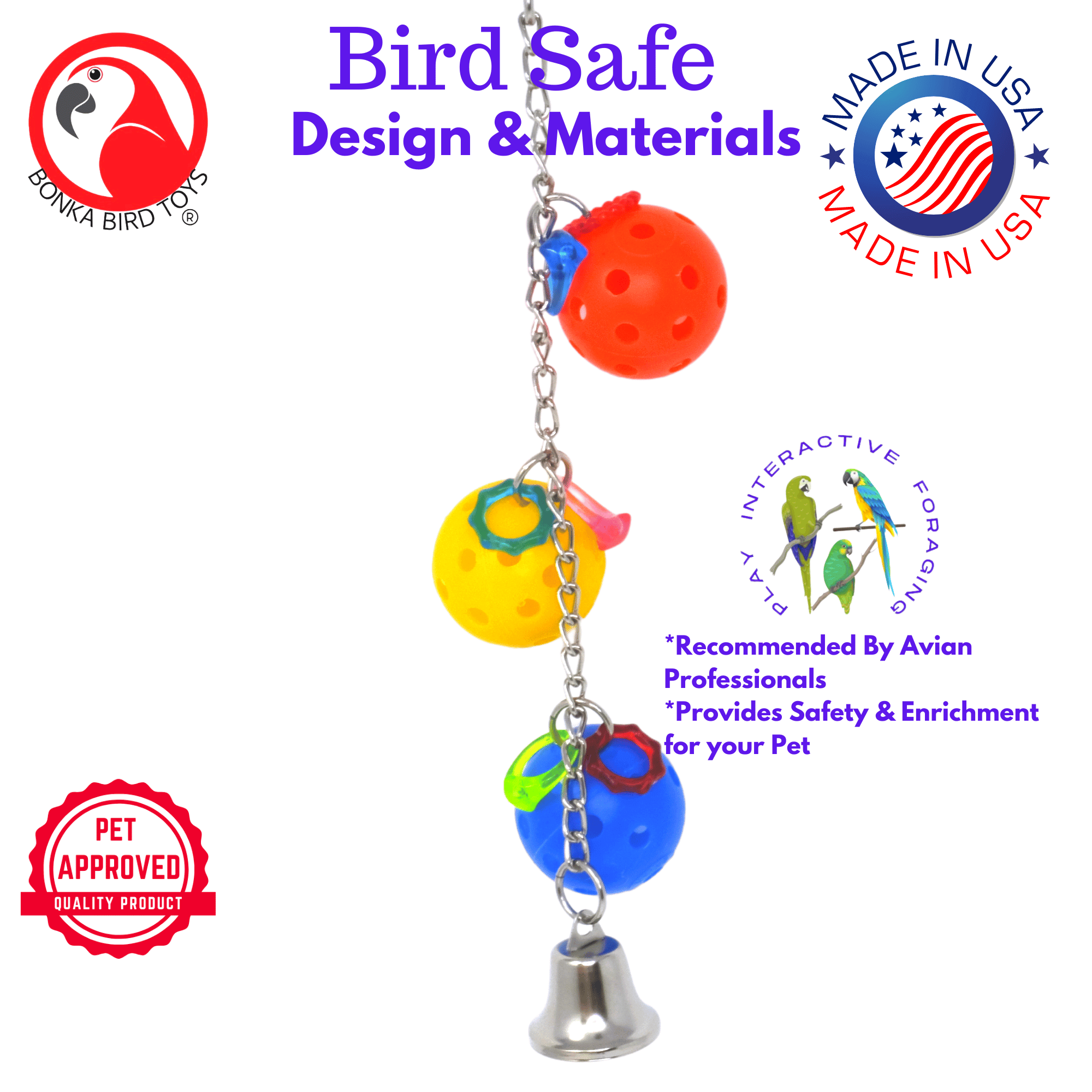 1950 Jingle Balls - Bonka Bird Toys