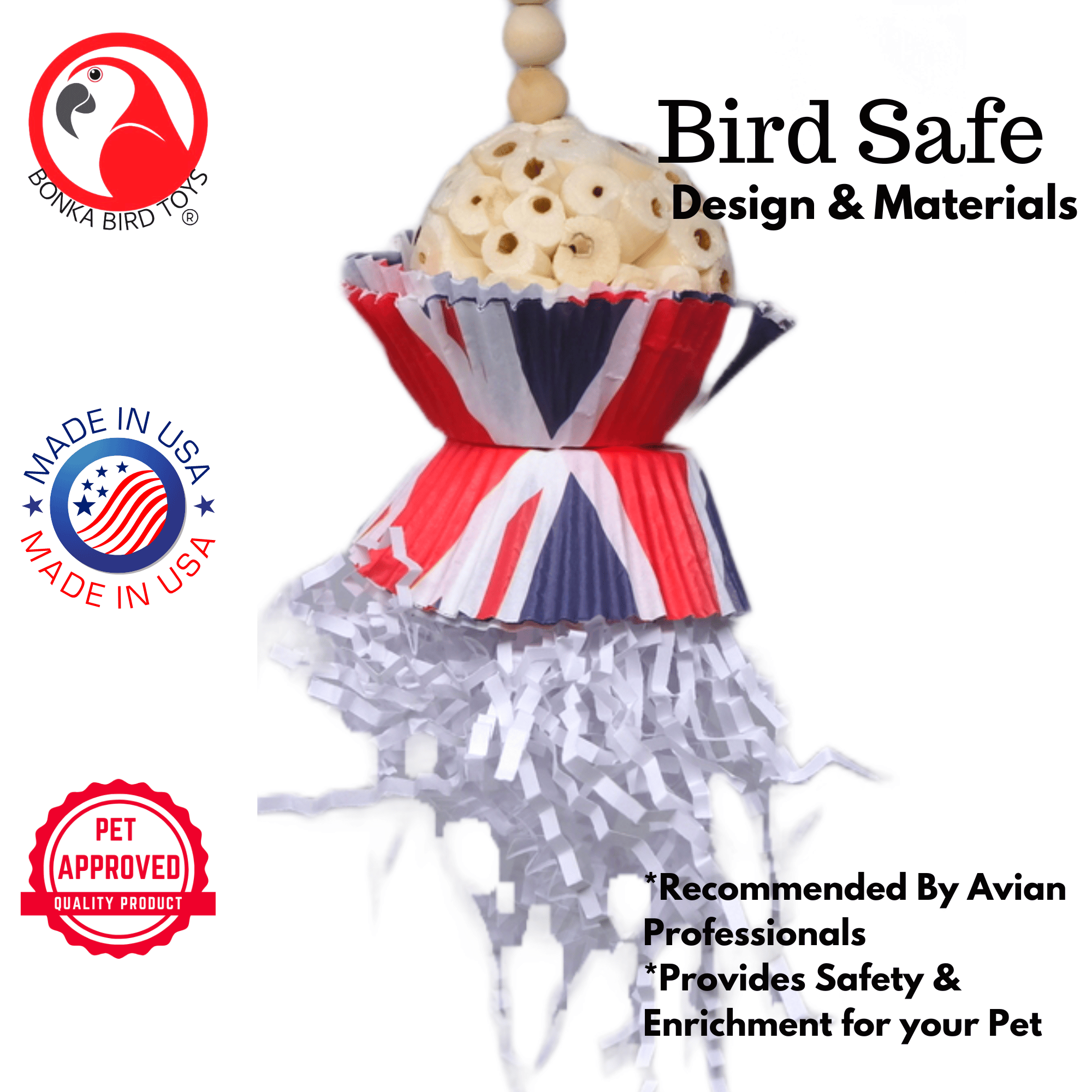 2875 Union Jack Cake - Bonka Bird Toys