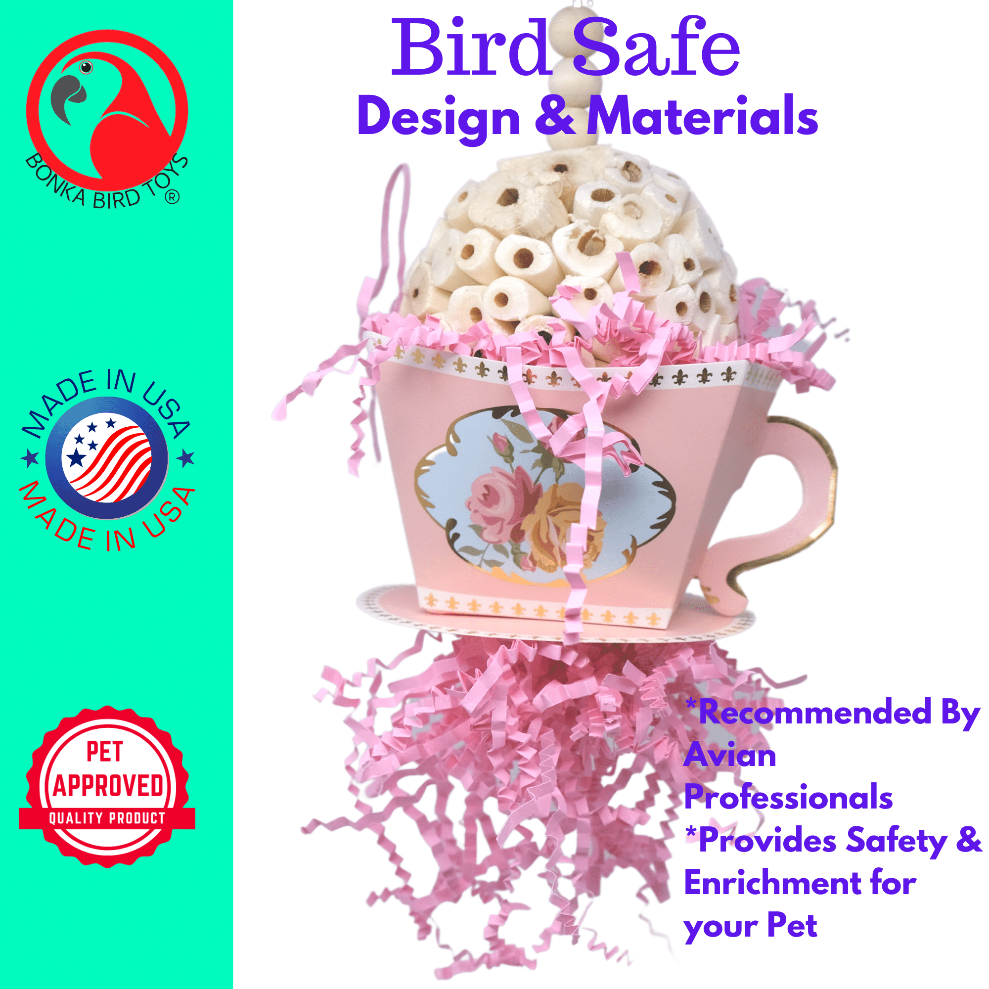Sola Teacup - Bonka Bird Toys