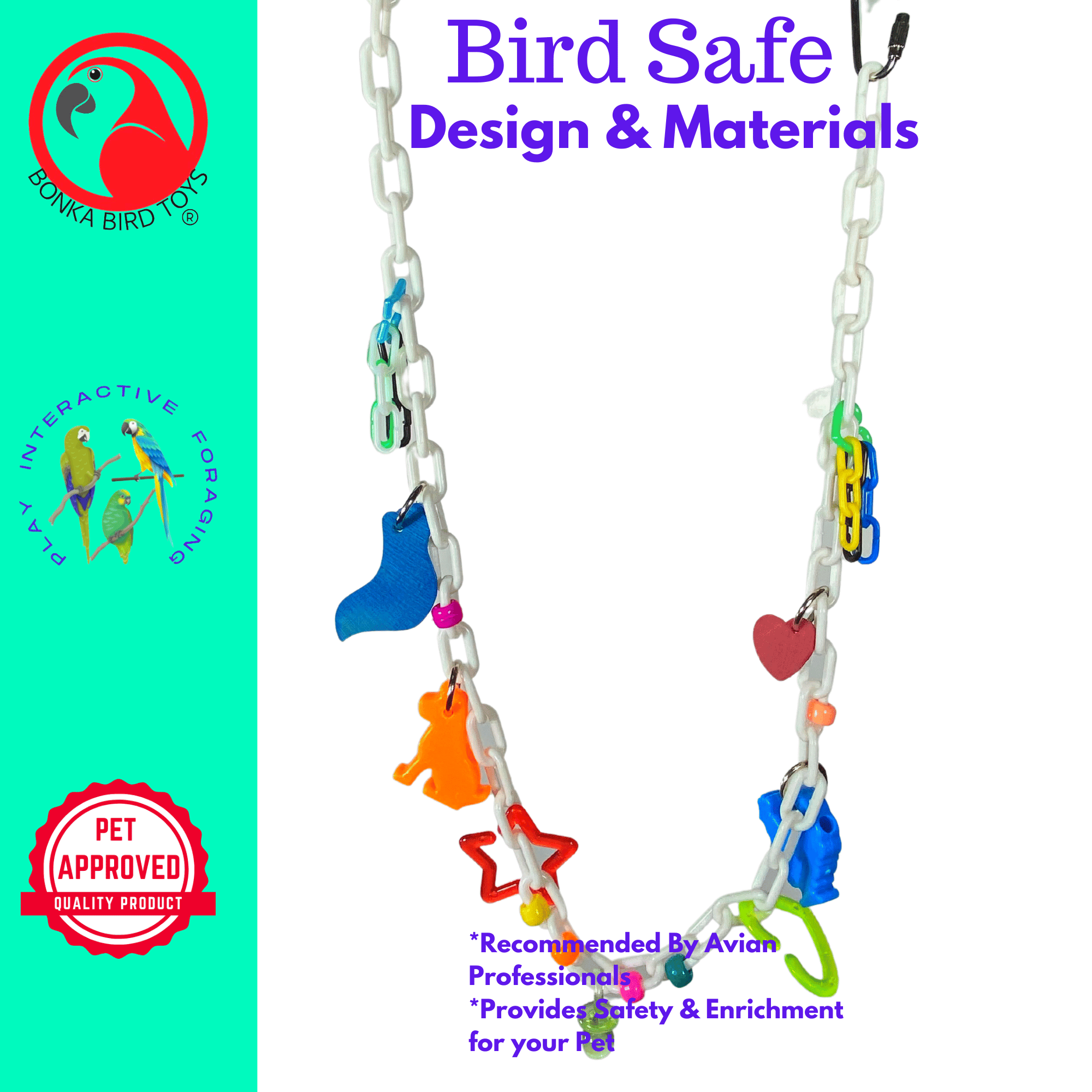 1536 Charm Necklace - Bonka Bird Toys