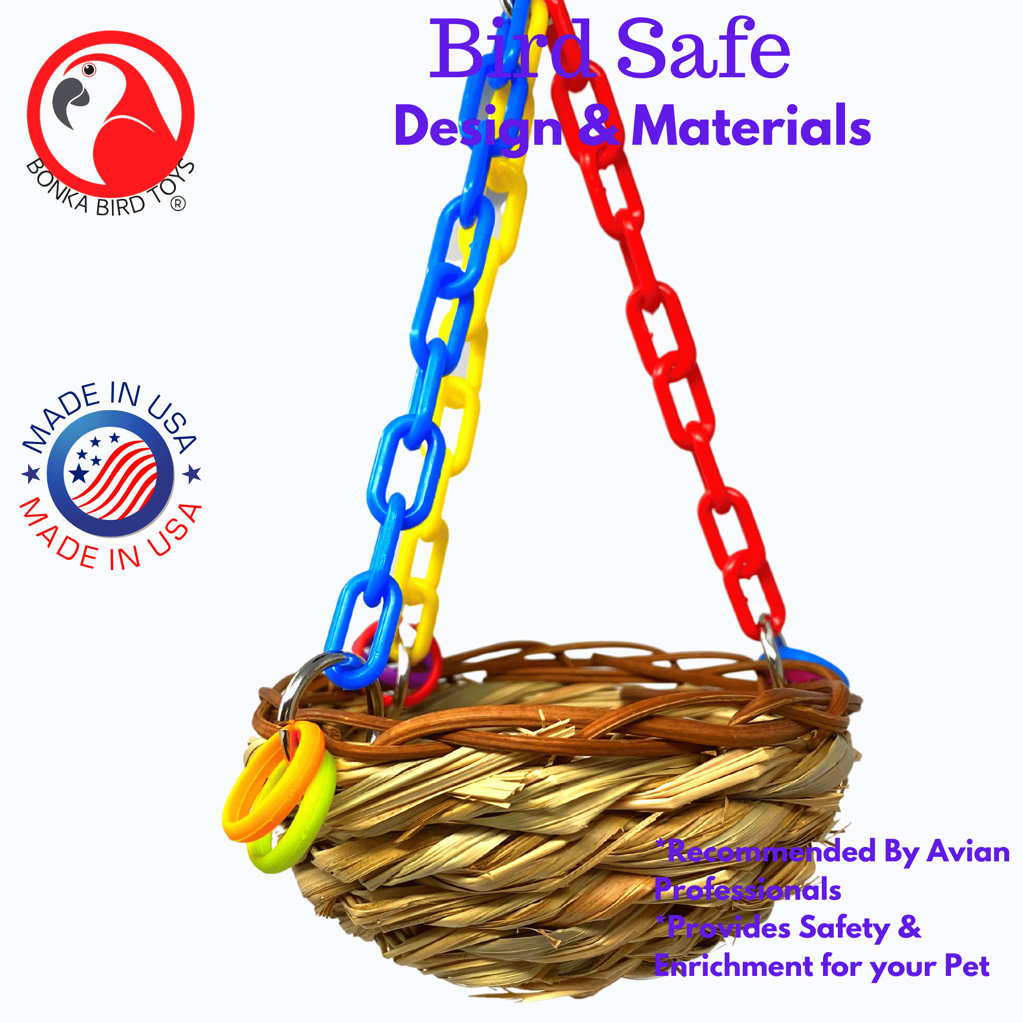 1622 Nest Swing - Bonka Bird Toys