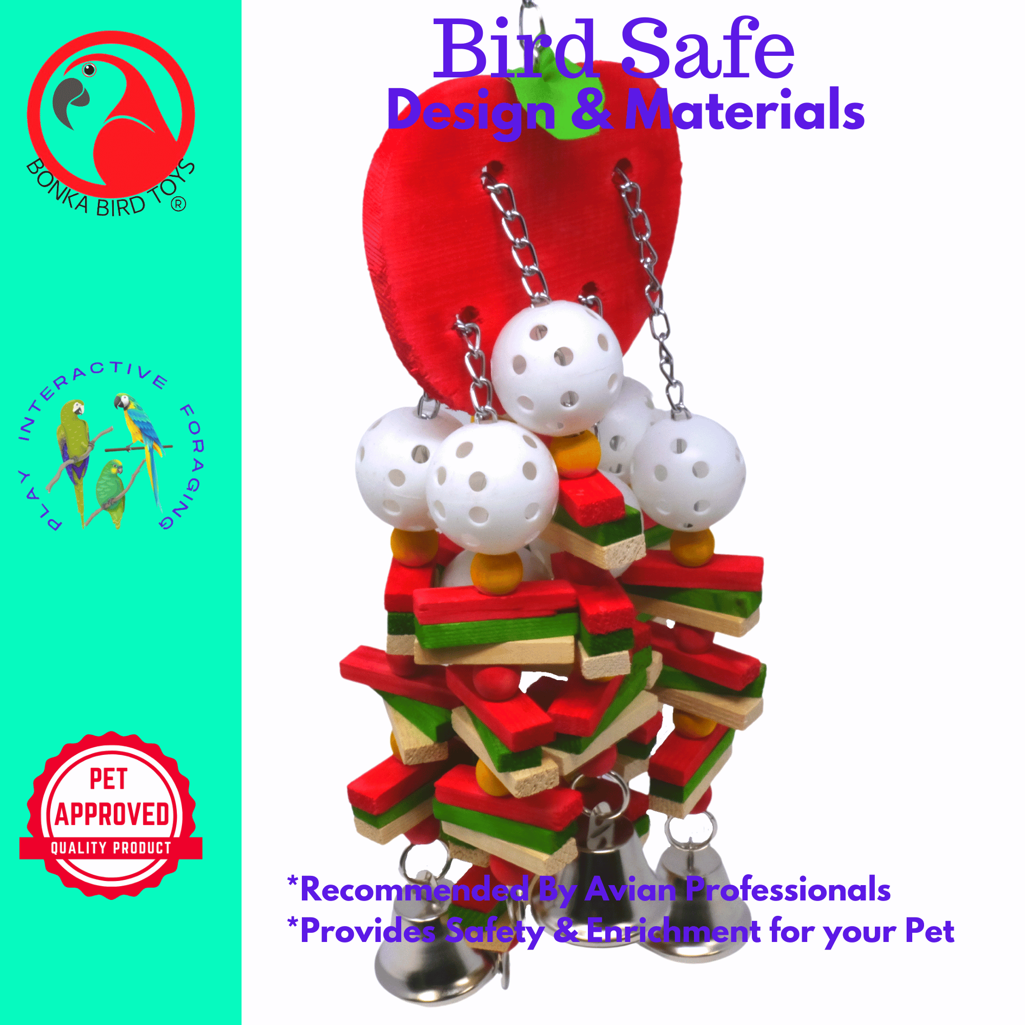 3886 Apple - Bonka Bird Toys