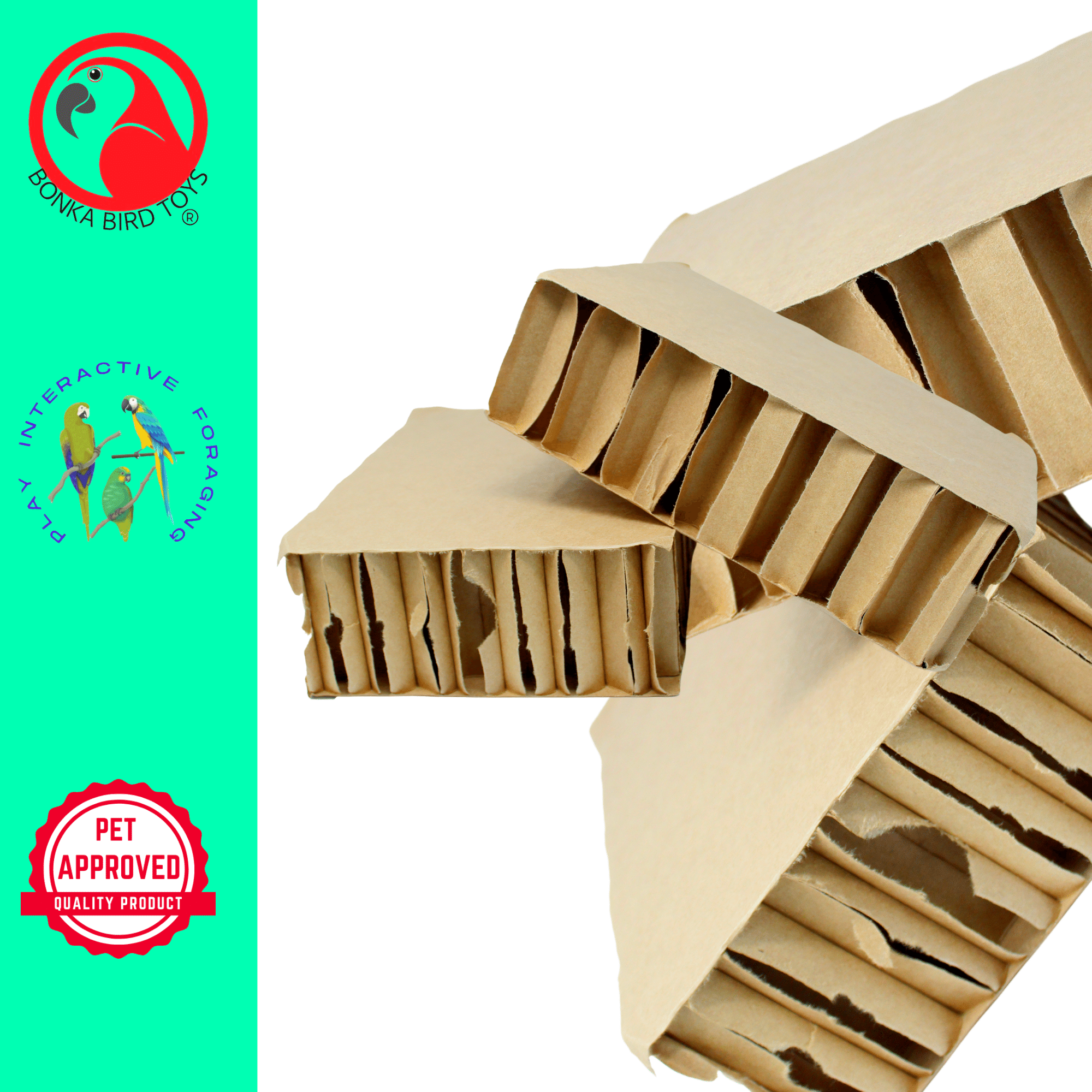 2291 Pk2 Jumbo 9.5-Inch Blocks - Bonka Bird Toys